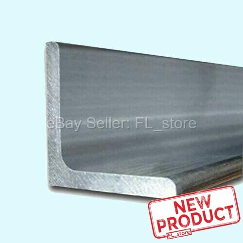 Aluminum Angle 3/8″ x 3″ x 3″ x 4 Feet Unpolished Alloy 6061 90 Degrees Stock
