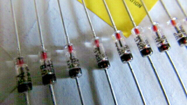 1N695 BKC Intl Gold Bonded Germanium Glass Diodes 20V 500mA (5pcs) Ships NOW USA
