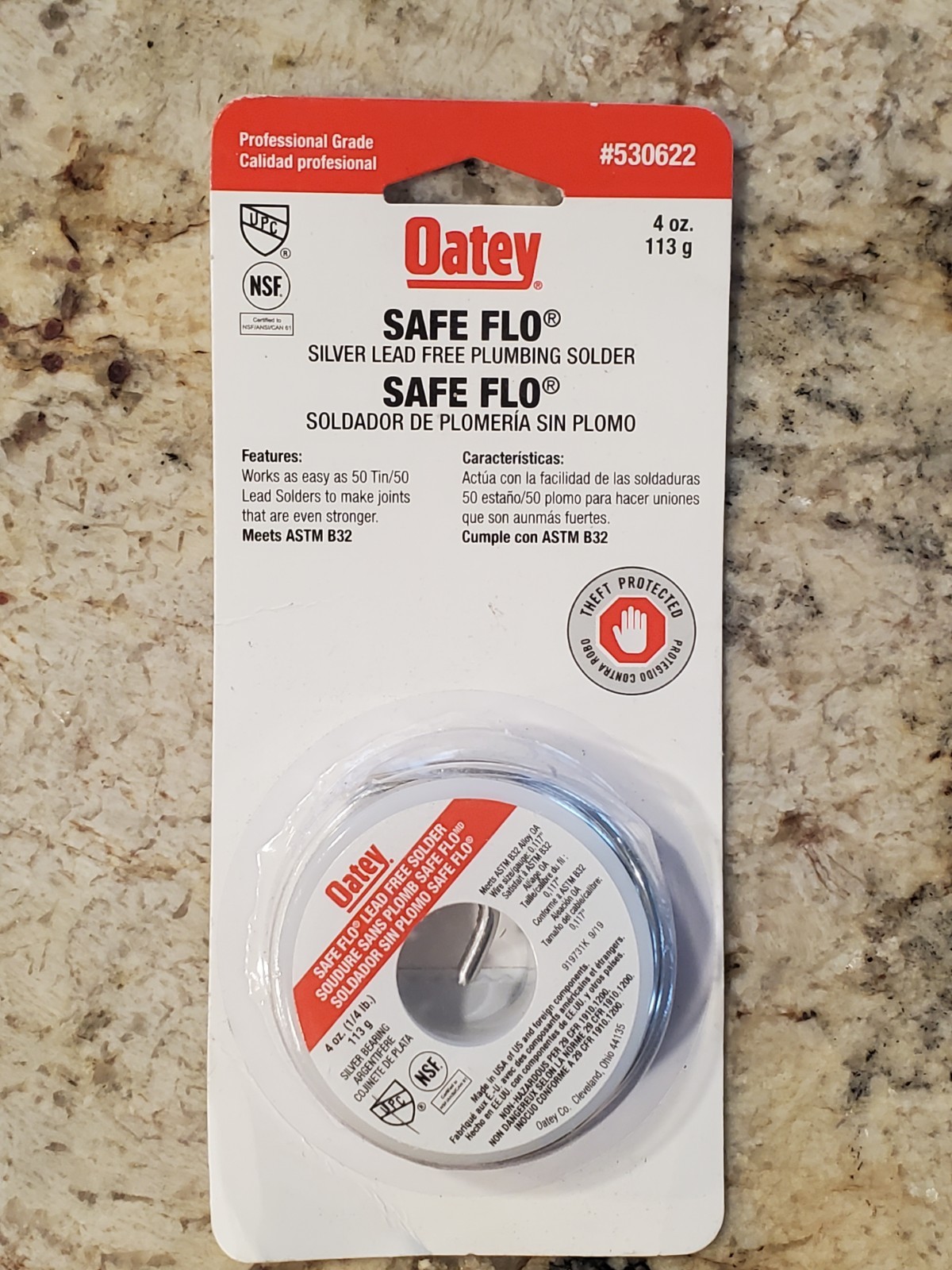 Oatey Safe Flo Lead-Free Plumbing Wire Solder Silver (4 oz) EXCELLENT!!!