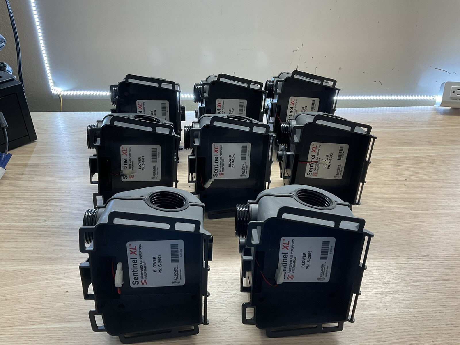 ILC DOVER SENTINEL XL S-2002 PAPR CBRN Pump /LOT OF 8/FRA979