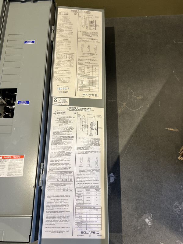 HOMELINE SQUARE D 150A 8 SPACES 16 CIRCUITS SC816D150C