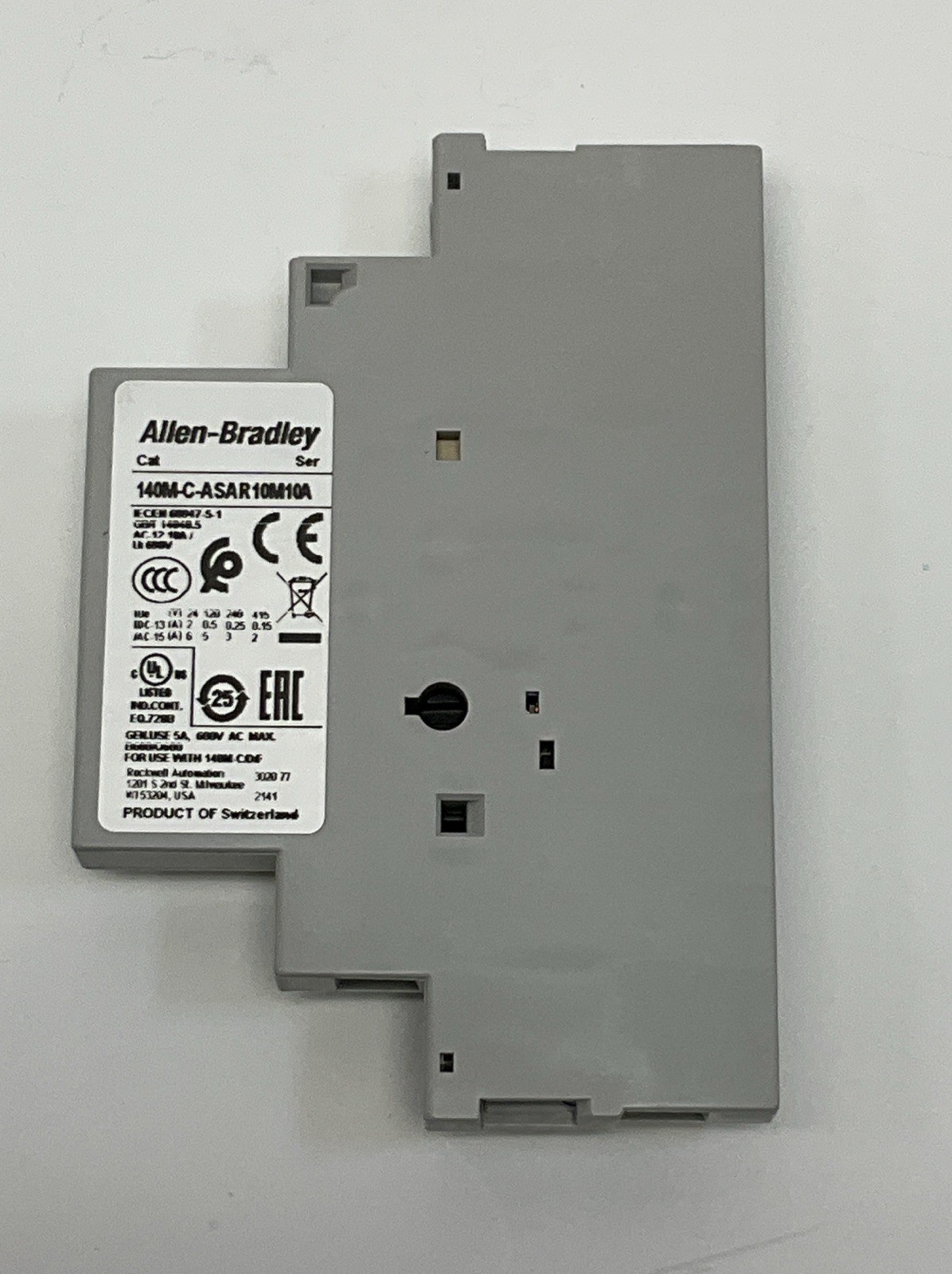 Allen Bradley 140M-C-ASAR10M01 Trip Indicator Contact