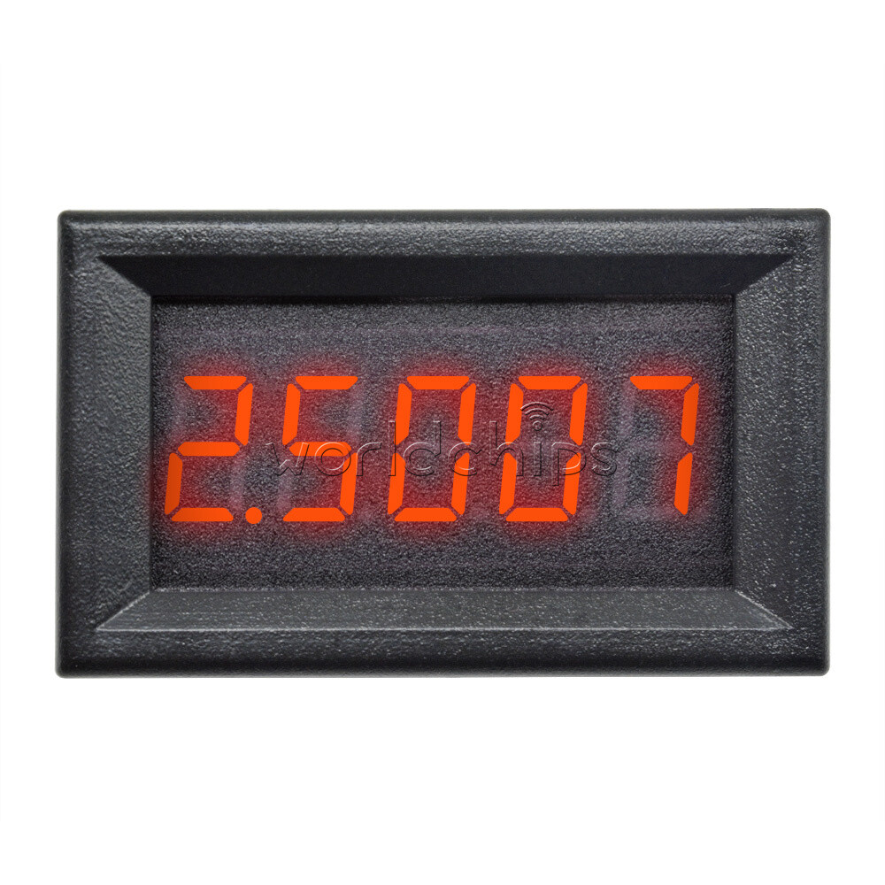 Red LED 5 Digit DC 0-4.3000-33.000V Digital Voltmeter Voltage Meter Car Panel W