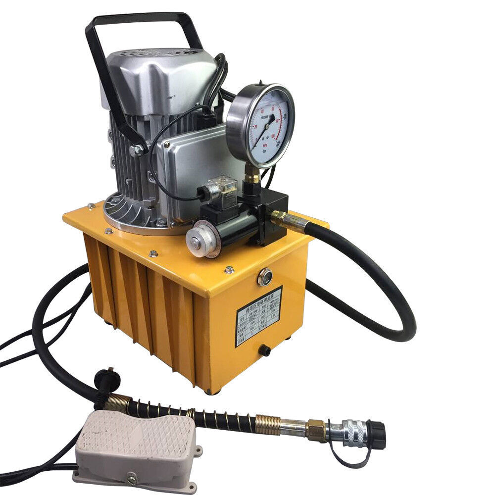 Electric Driven Hydraulic Pump Pedal Single Acting Solenoid Valve 110V 10000psi
