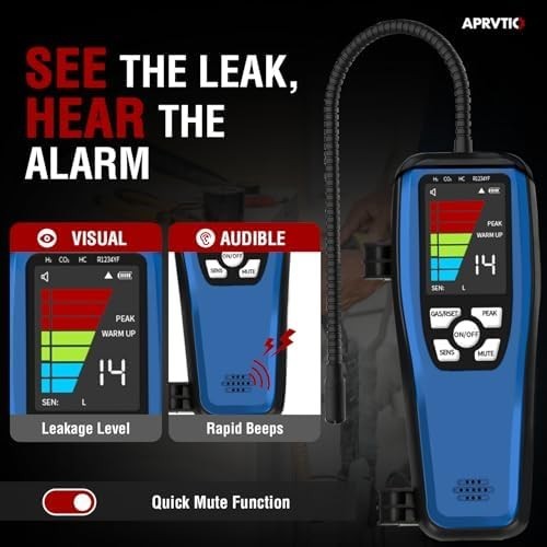 Refrigerant Leak Detector, ALD-200 3-In-1 Freon Leak Detector Tester A1 A2L A3