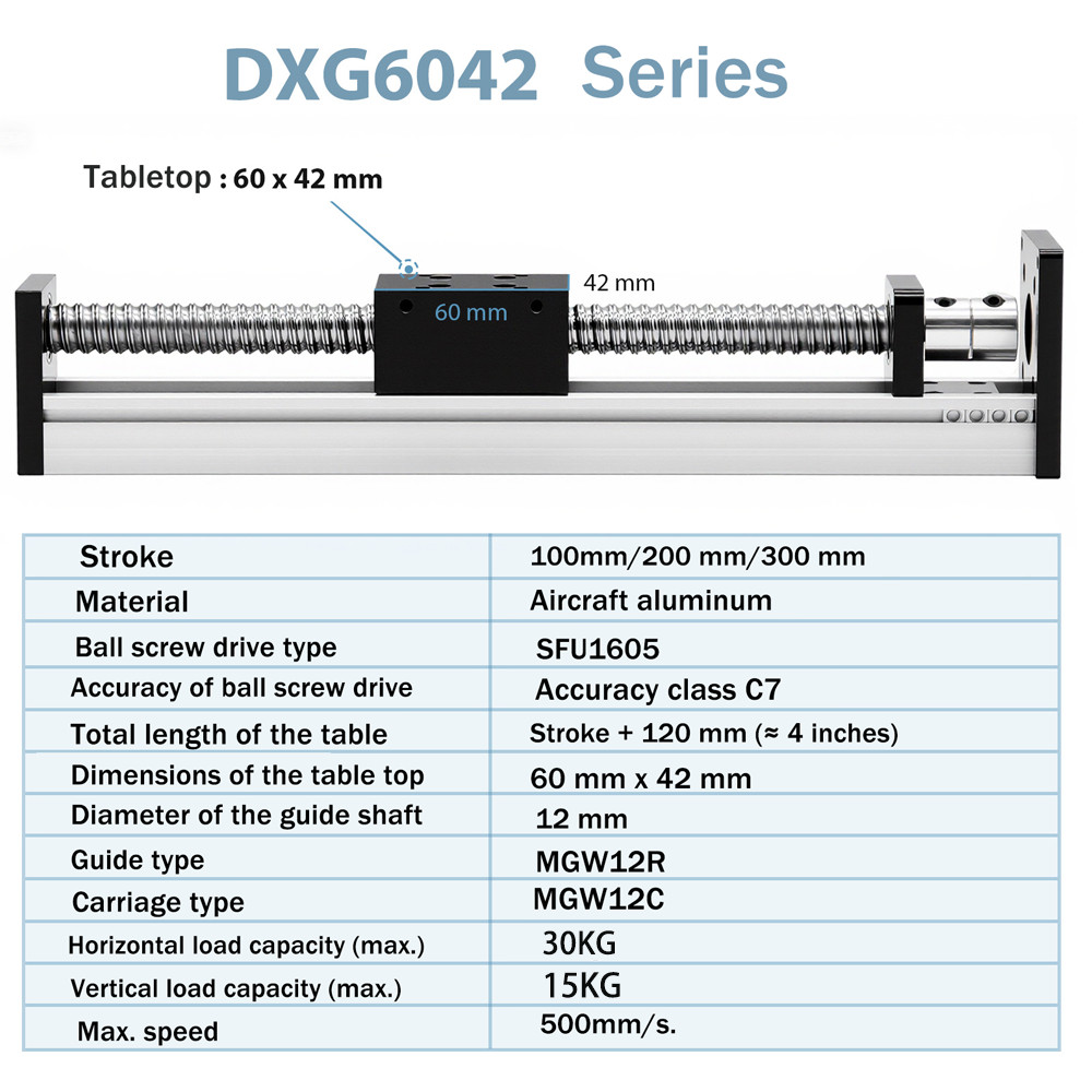 Ball/T-type Screw Slide Sliding Table Guide Linear Stage CNC Motion Module Slide