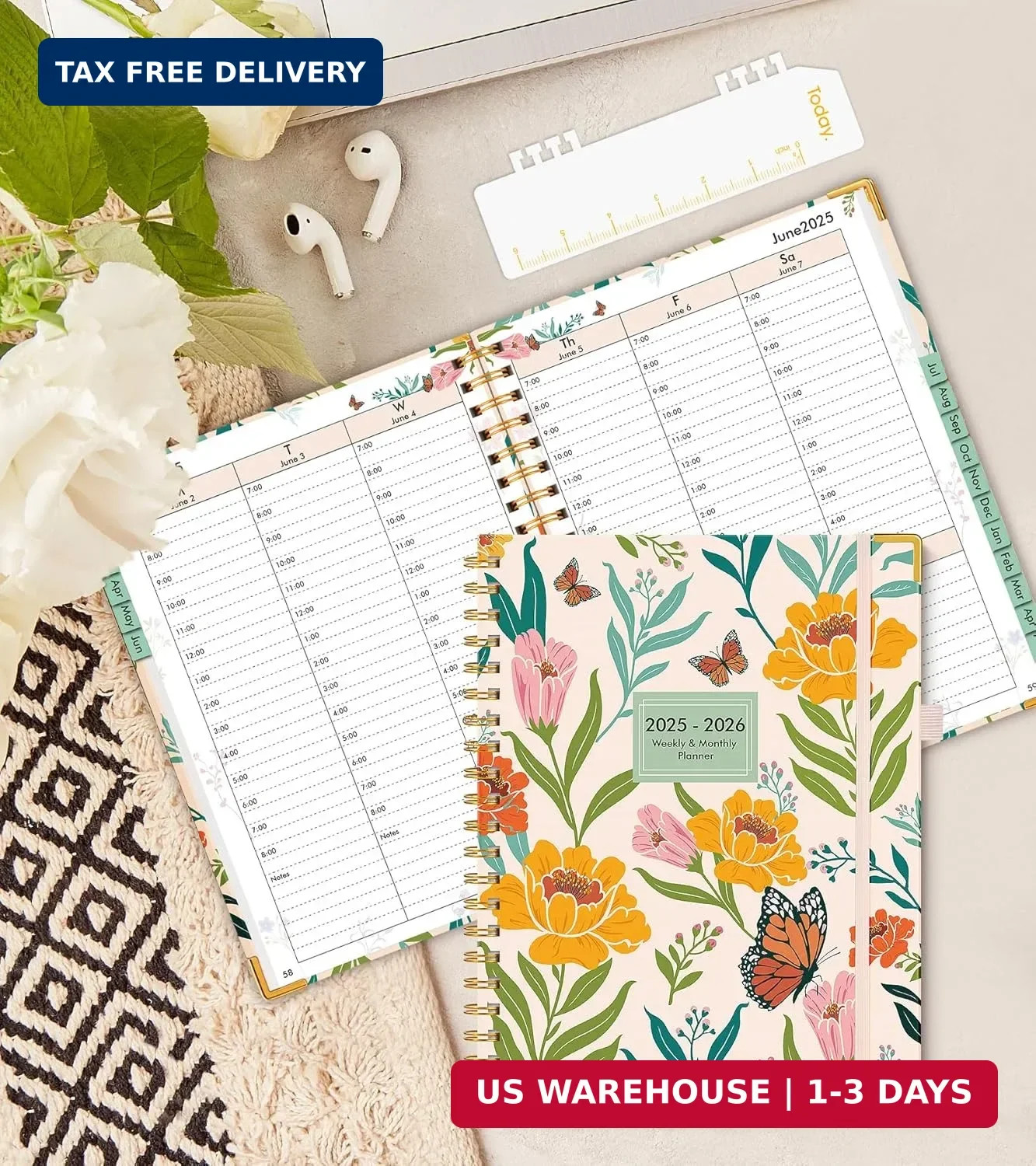 2026 Appointment Book, Hardcover Planner 12 Months Weekly and Monthly (January 2