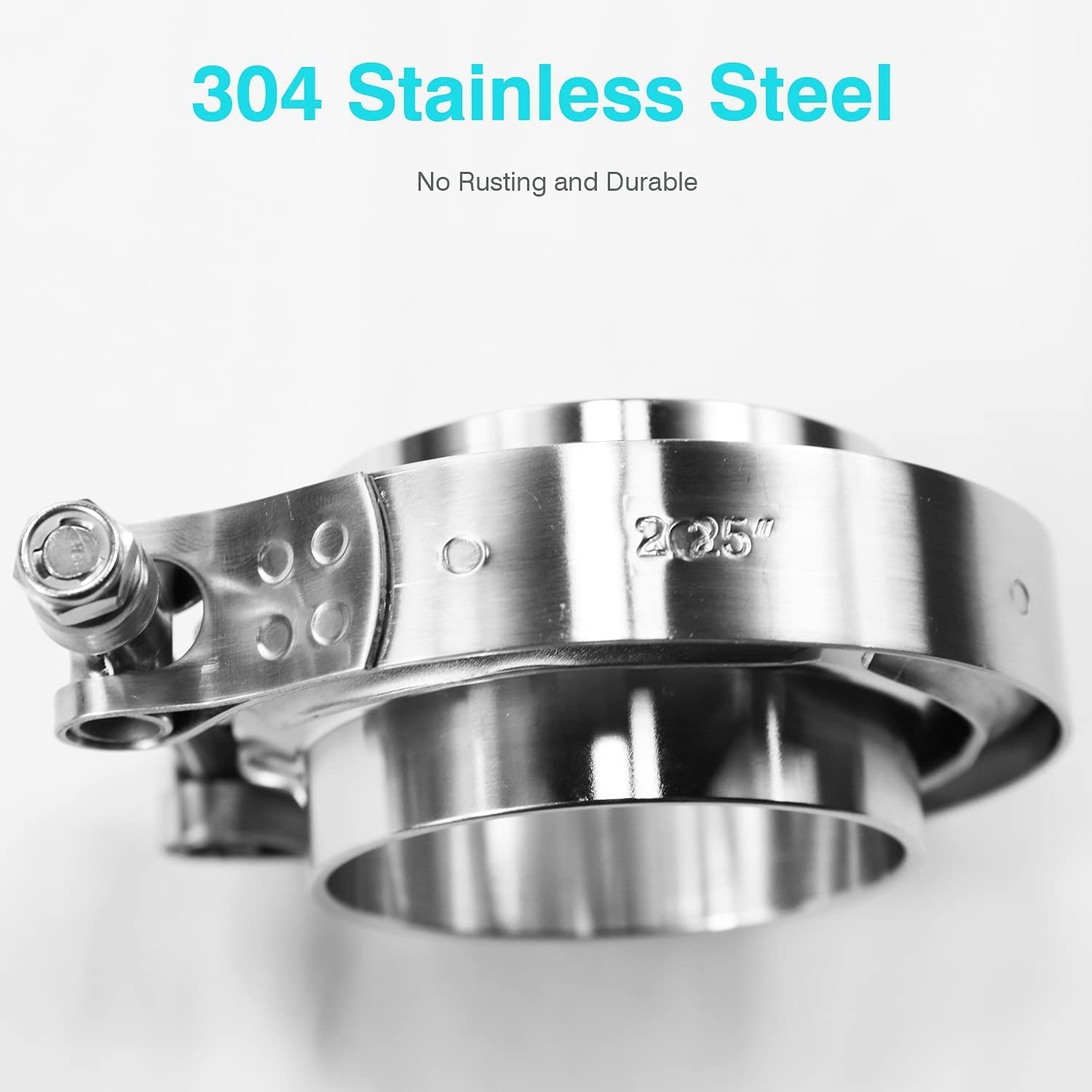3.5 Inch V Band Clamp With Flange Male Female Stainless Steel_304 For Exhaust Sy