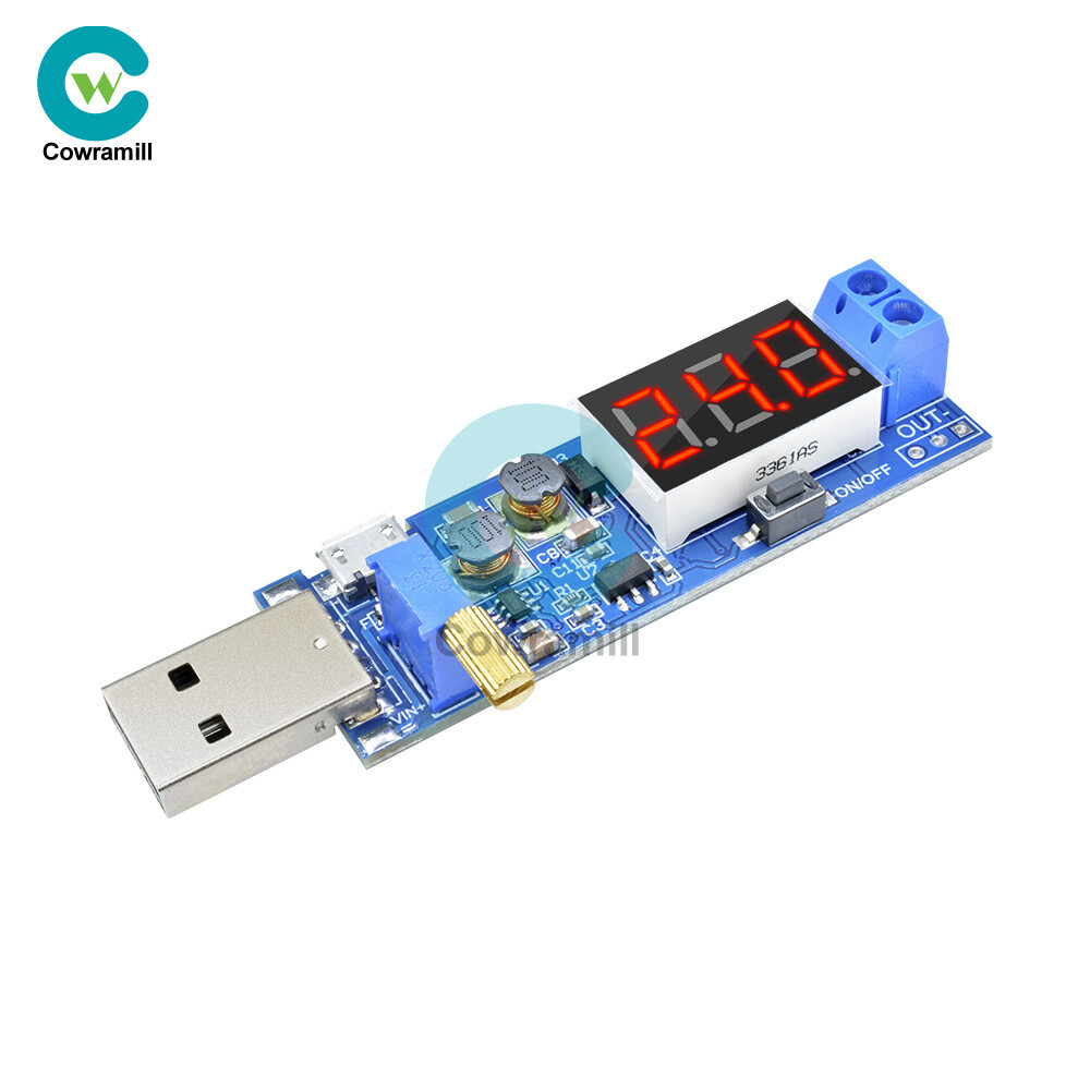 DC-DC 5V to 1.2V-24V USB Step UP/Down Converter Power Supply Module Digital LCD
