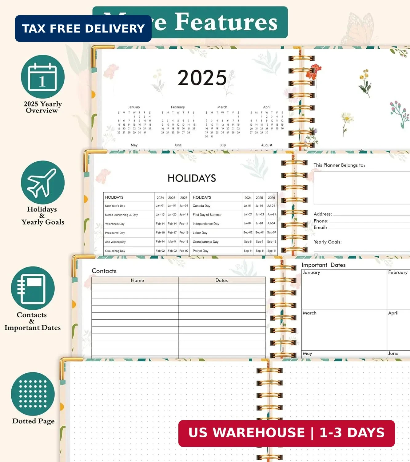 2026 Appointment Book, Hardcover Planner 12 Months Weekly and Monthly (January 2