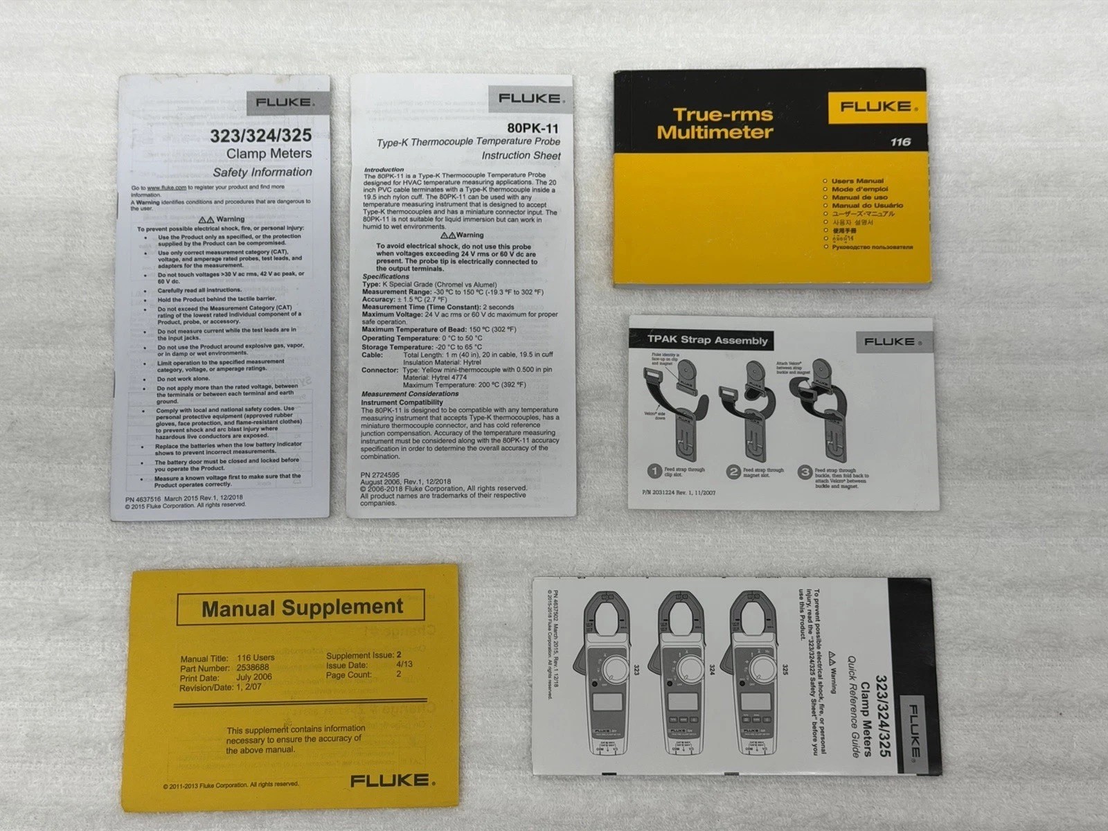 FLUKE 116/323 Kit HVAC Multimeter and Clamp Meter Combo Kit C2