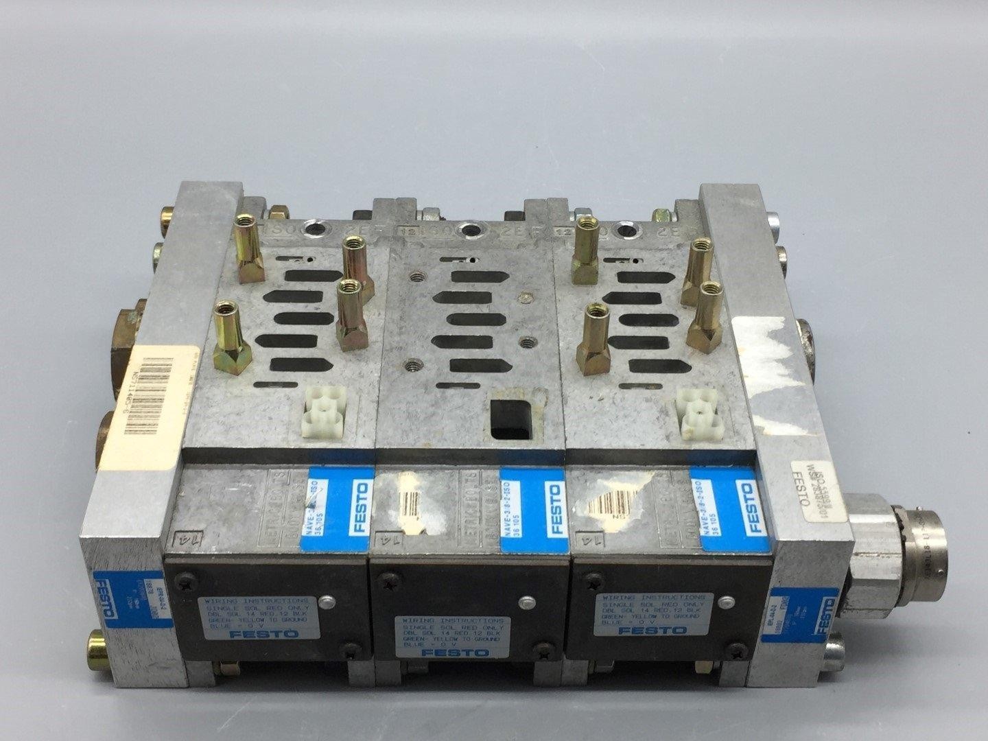 Festo NAVE-3/8-2-ISO/ IEPL-04-D-2/ IEPR-04-D-2 Manifold Valve Assembly