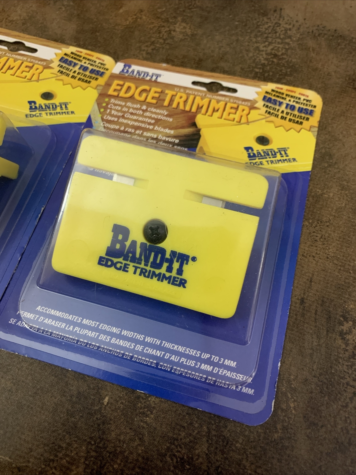 2 Pack – Band-It Edge Trimmer Wood Veneer, PVC, Melamine & Polyester w/ Blades