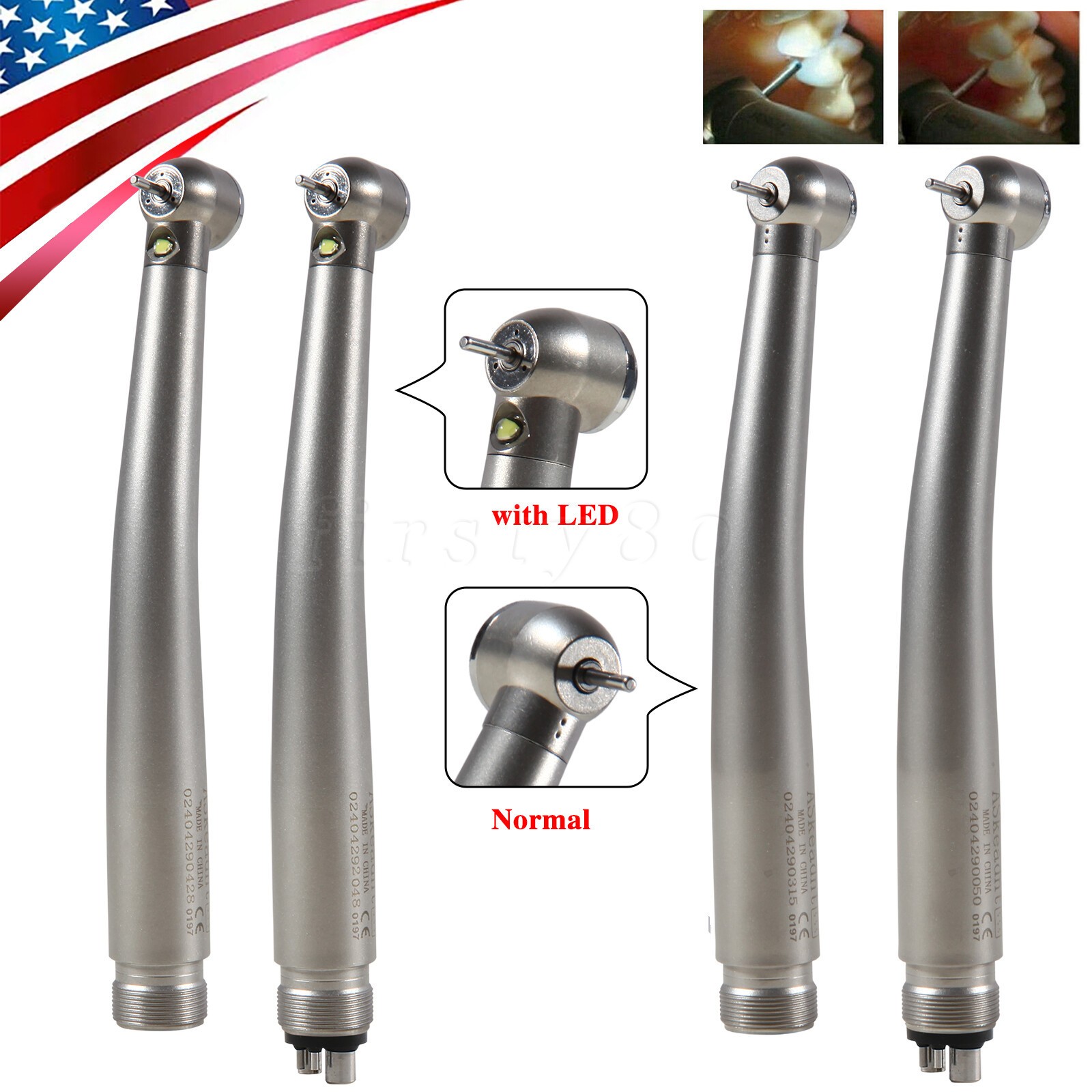 NSK Style Dental Fiber Optic LED E-generator / High Speed Handpiece 2HOLE/4HOLE