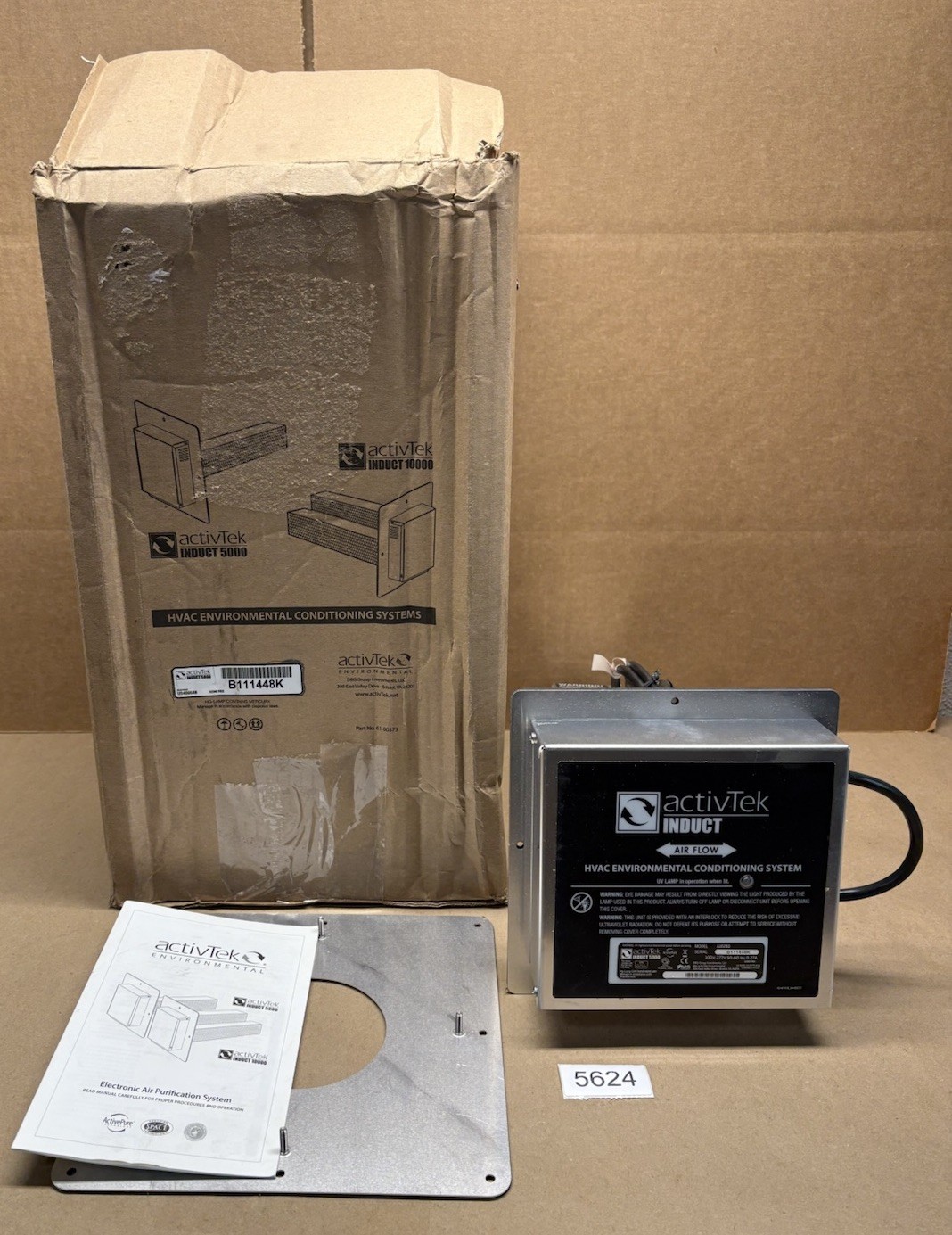 ActivTek A1024D Induct 5000 HVAC Environmental Conditioning Systems US40664B
