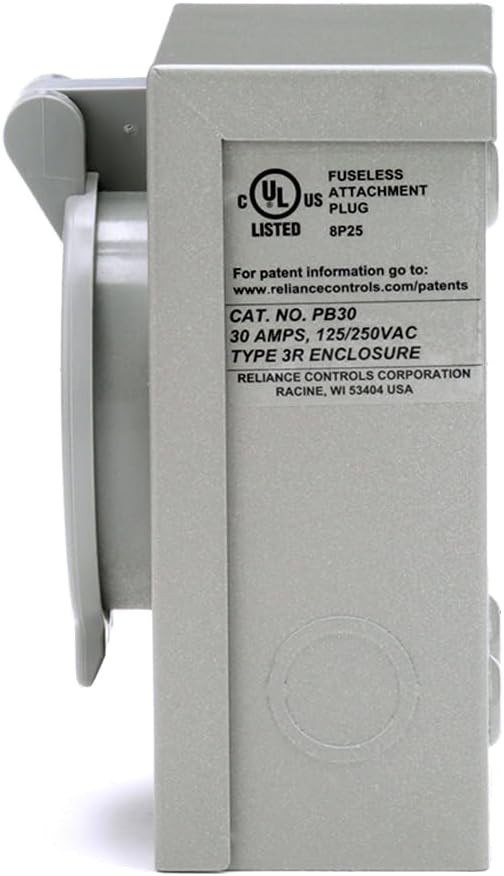 Reliance Controls PB30 Inlet Box for 7,500W Generators