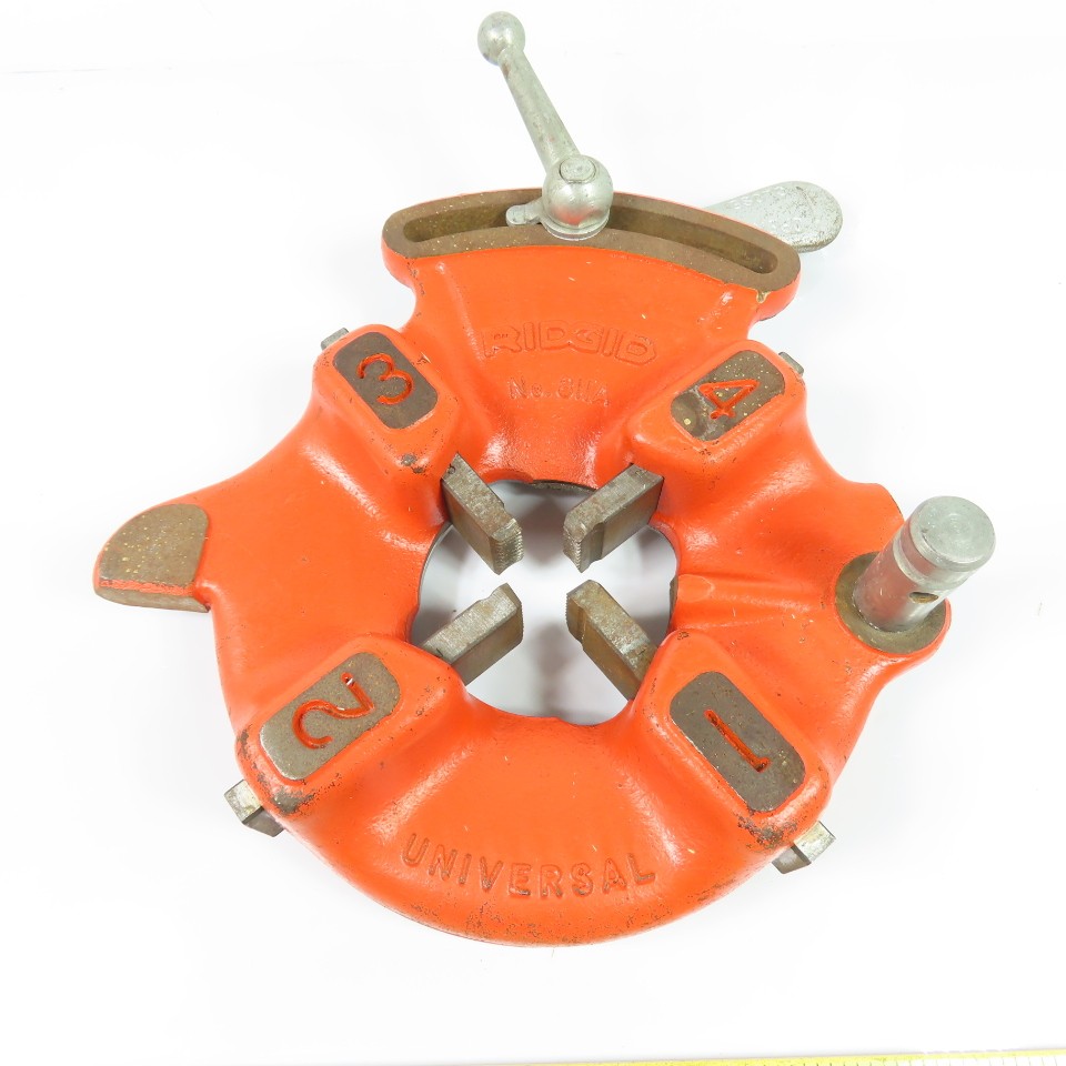 Ridgid 811A Pipe Threader Universal Die Head 1/8″ to 2″ Pipe 5/8 11 UNC