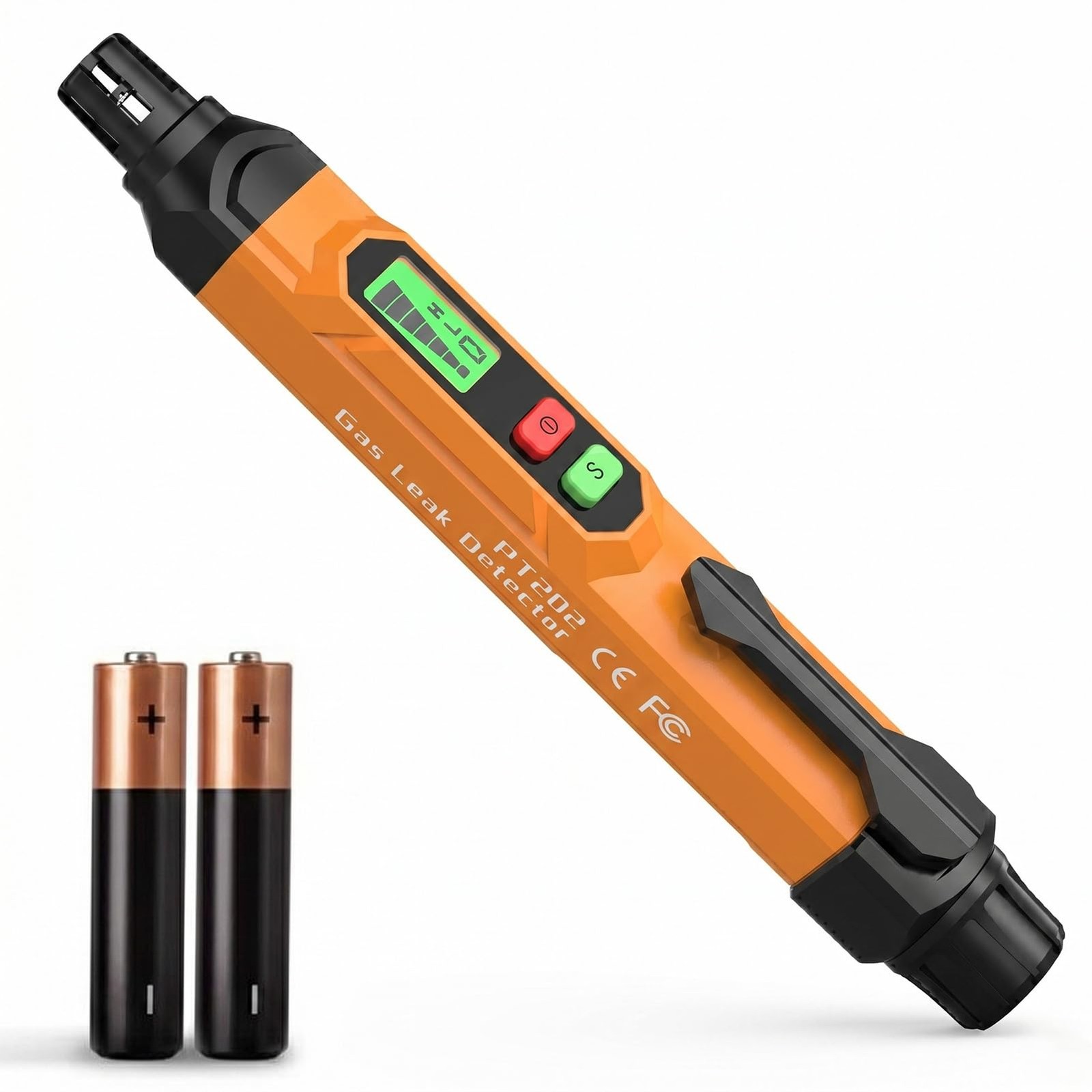 PT202 Natural Gas Leak Detector with Audible & Visual Alarm, Portable Gas Det…