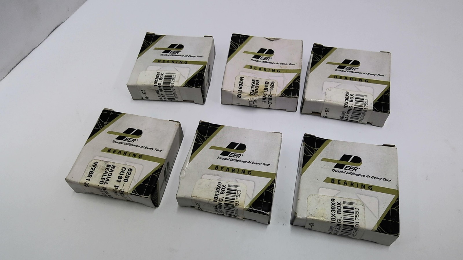 Peer 6200-ZZD-NR-C3 Bearing Lot Of 6