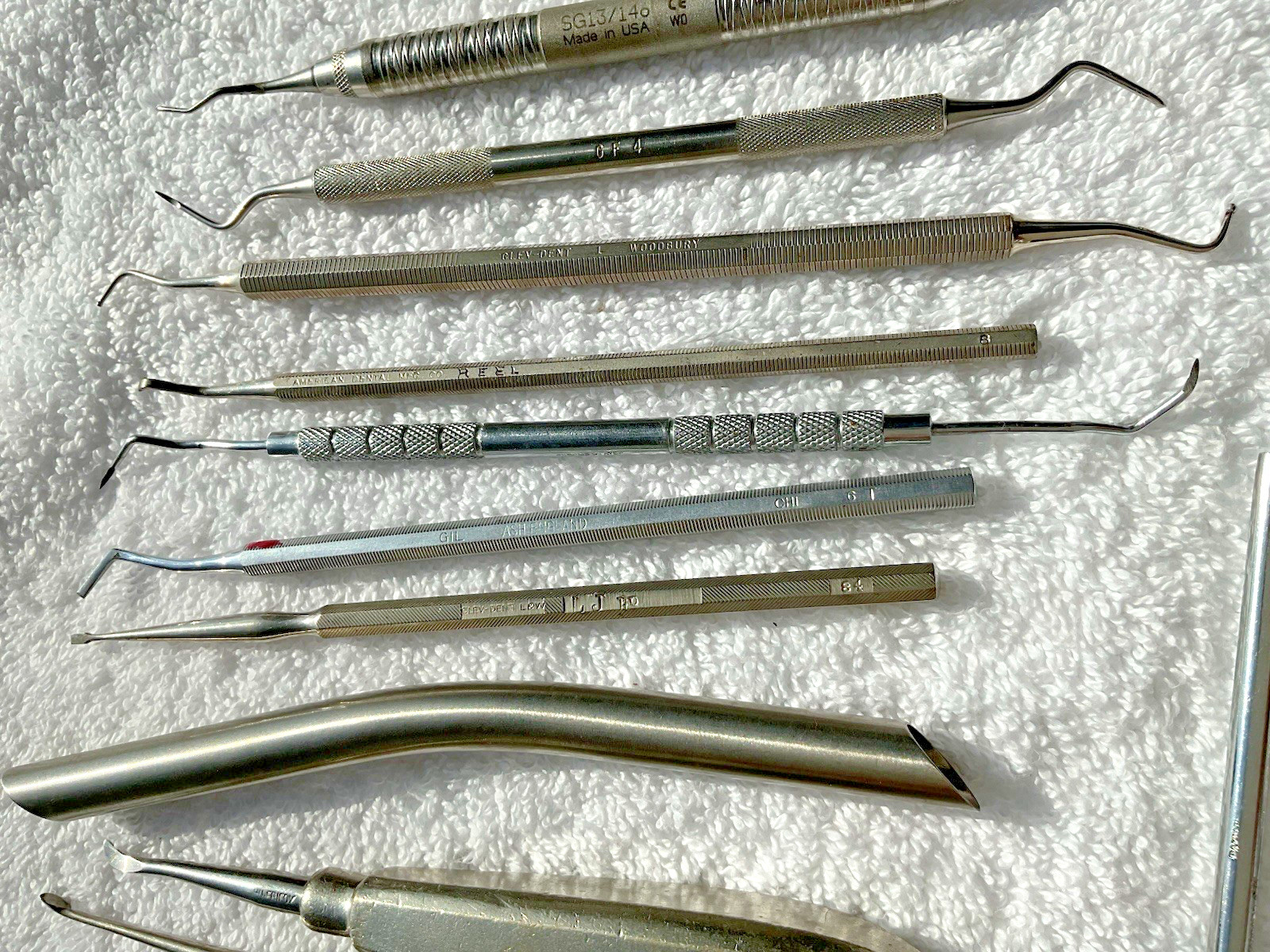 34 Lot of 34 Vintage Branded Dental Tools Picks Tweezers