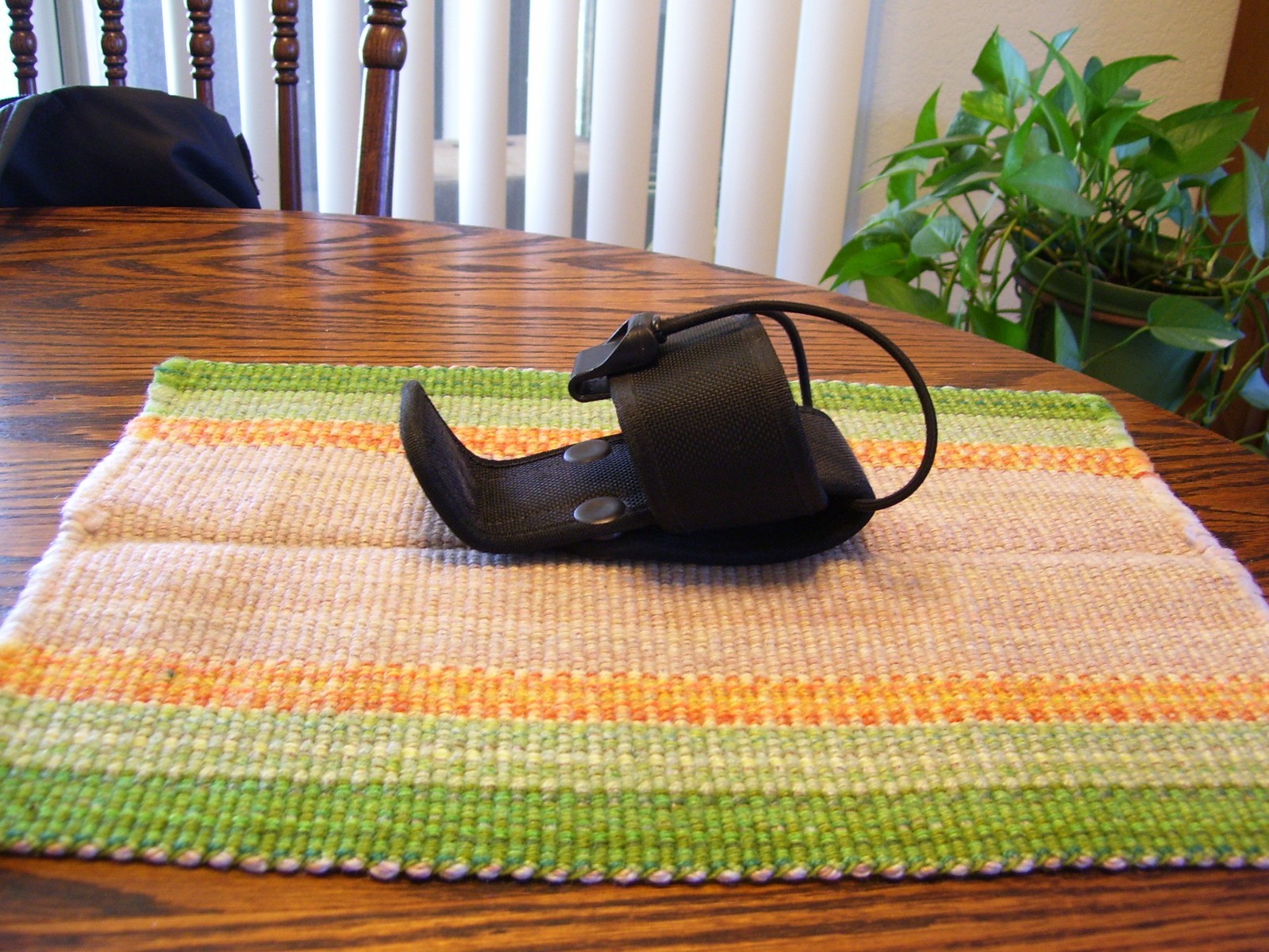 Bianchi AccuMold Black Ballistic Nylon Universal Handheld Radio Holder Holster