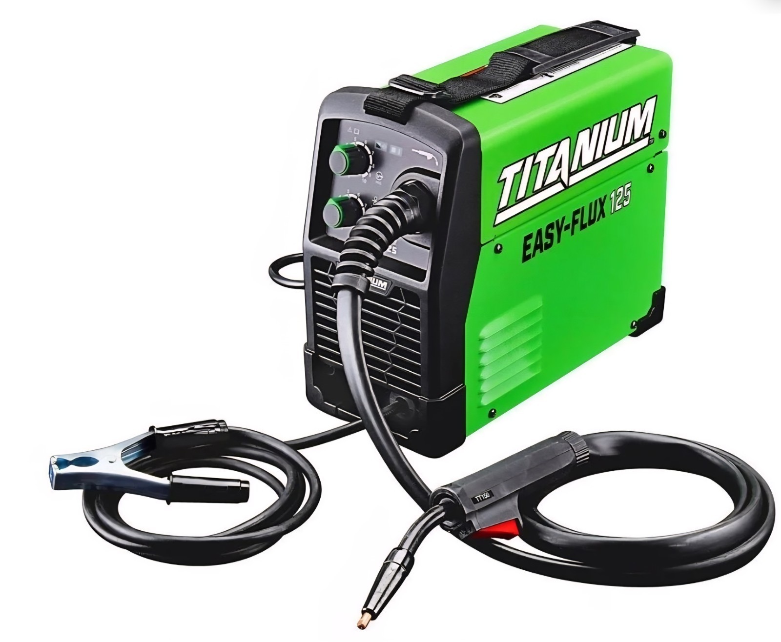 Titanium Easy-Flux 125 Inverter Power Source Wire Feeder and Gun Package New