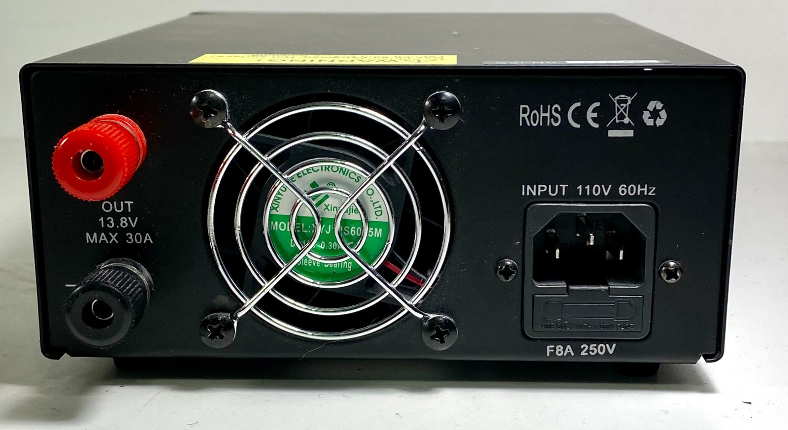 QJE PS30SWIV 13.8V 30A Adjustable DC Linear Power Supply From Ham Station