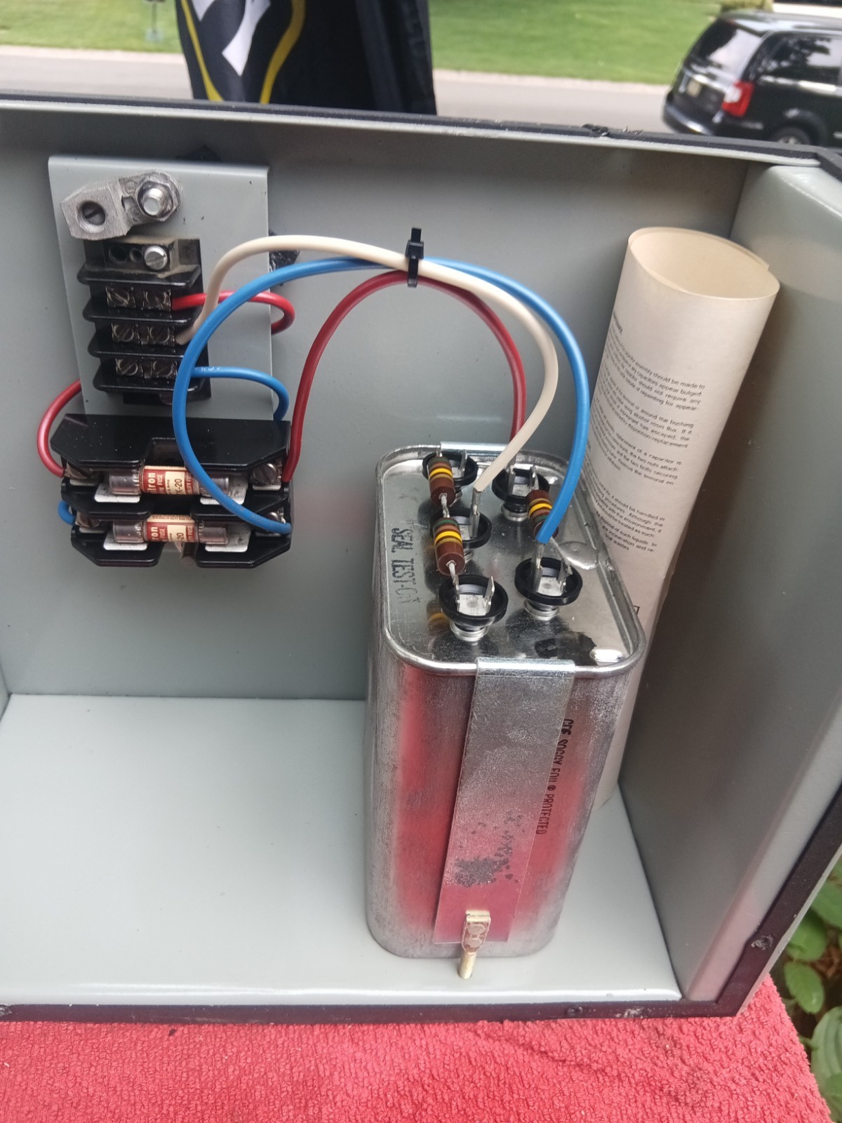 Cornell Dubilier 480 Volts Power Capacitors Three-phase 60 Hertz Listed 216f