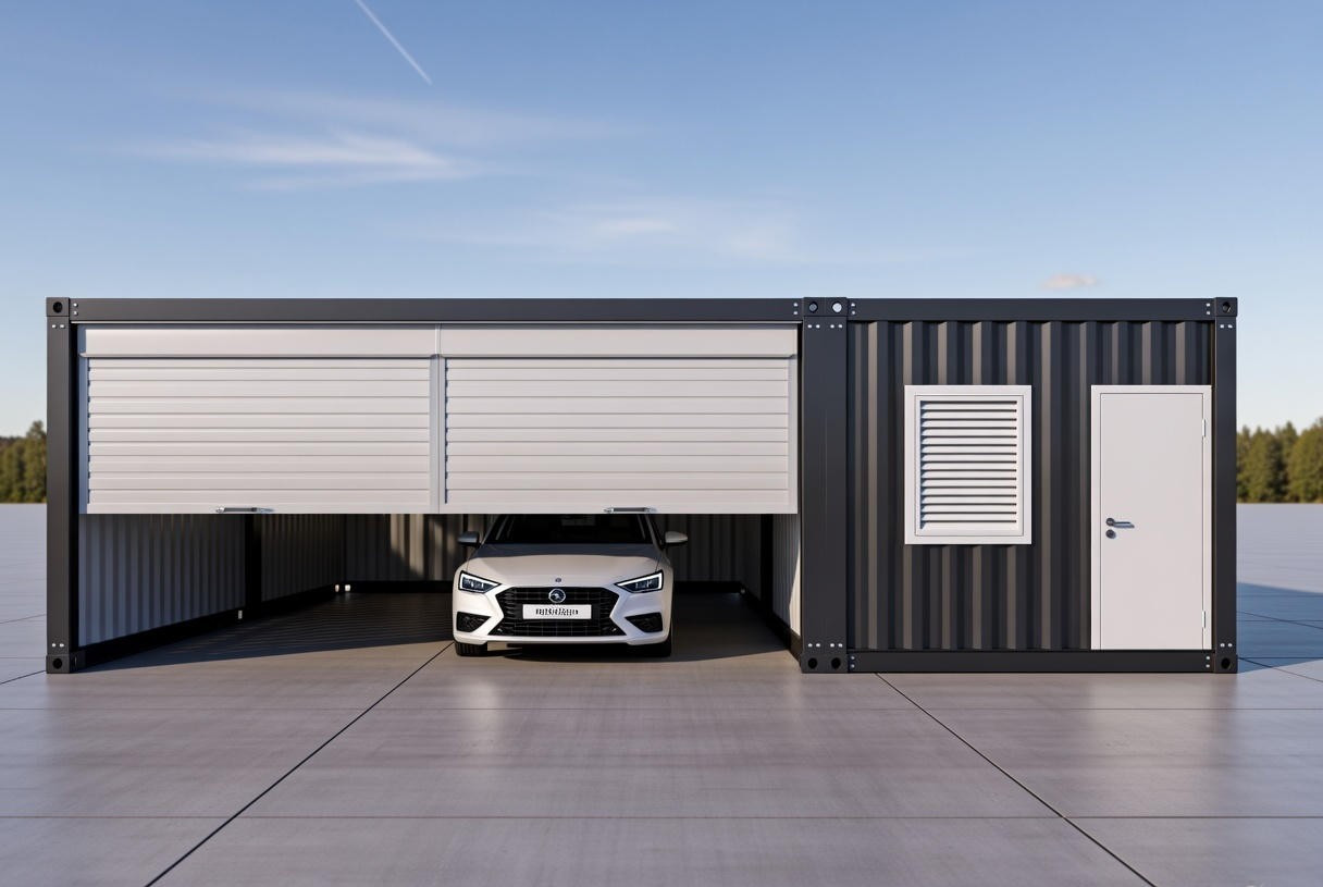 3 x 20FT Home Pod, 14′ wide Roll-up Garage Portable Office, Shop unit Brand New