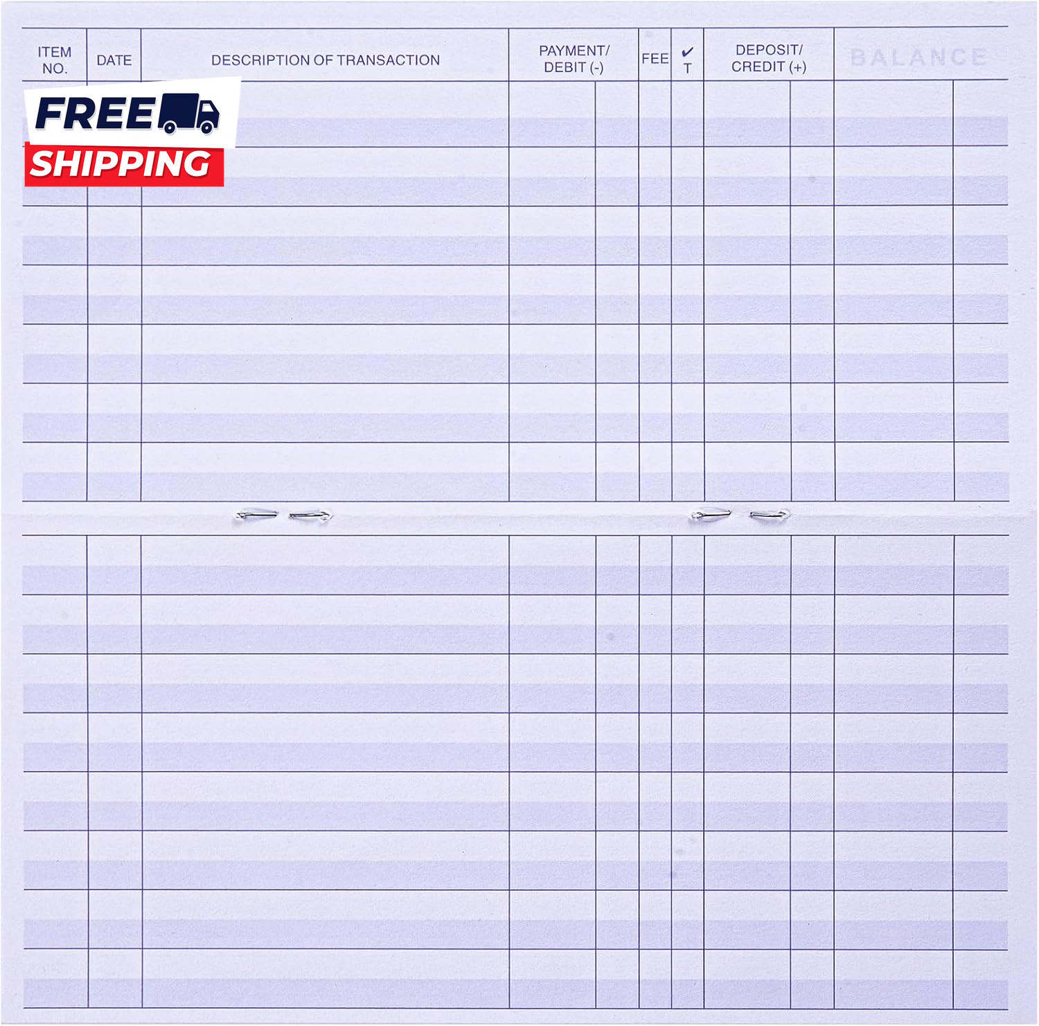 24 PCS Check Registers for Personal Checkbook Easy to Read Checkbook Register