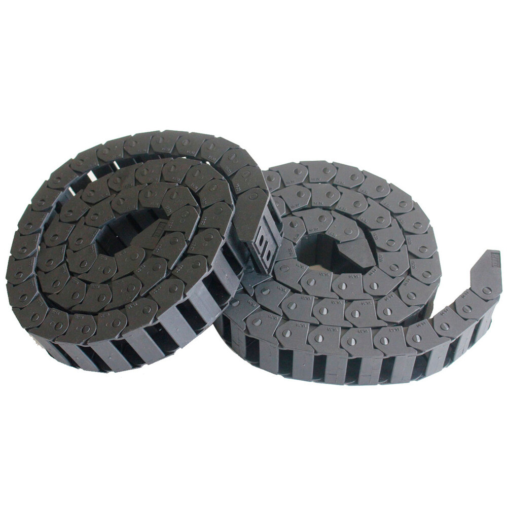 2PCS R28/R38/R55 Drag Chain Wire Carrier Plastic Semi Close/Open Type Cable 1M