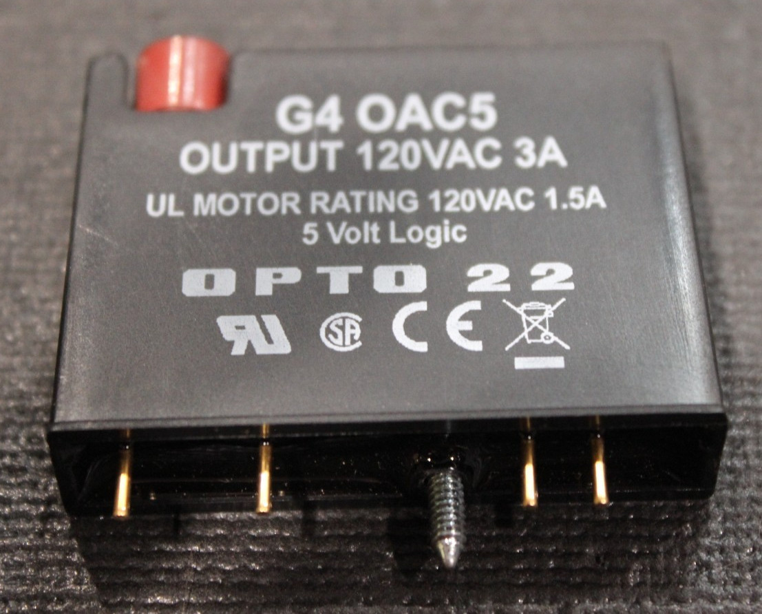 OPTO 22 – P/N: G4PB24 – Circuit Board – w/ 2 G4 ODC5R, 1 G4 OOAC5 & 6 G4 IDC5