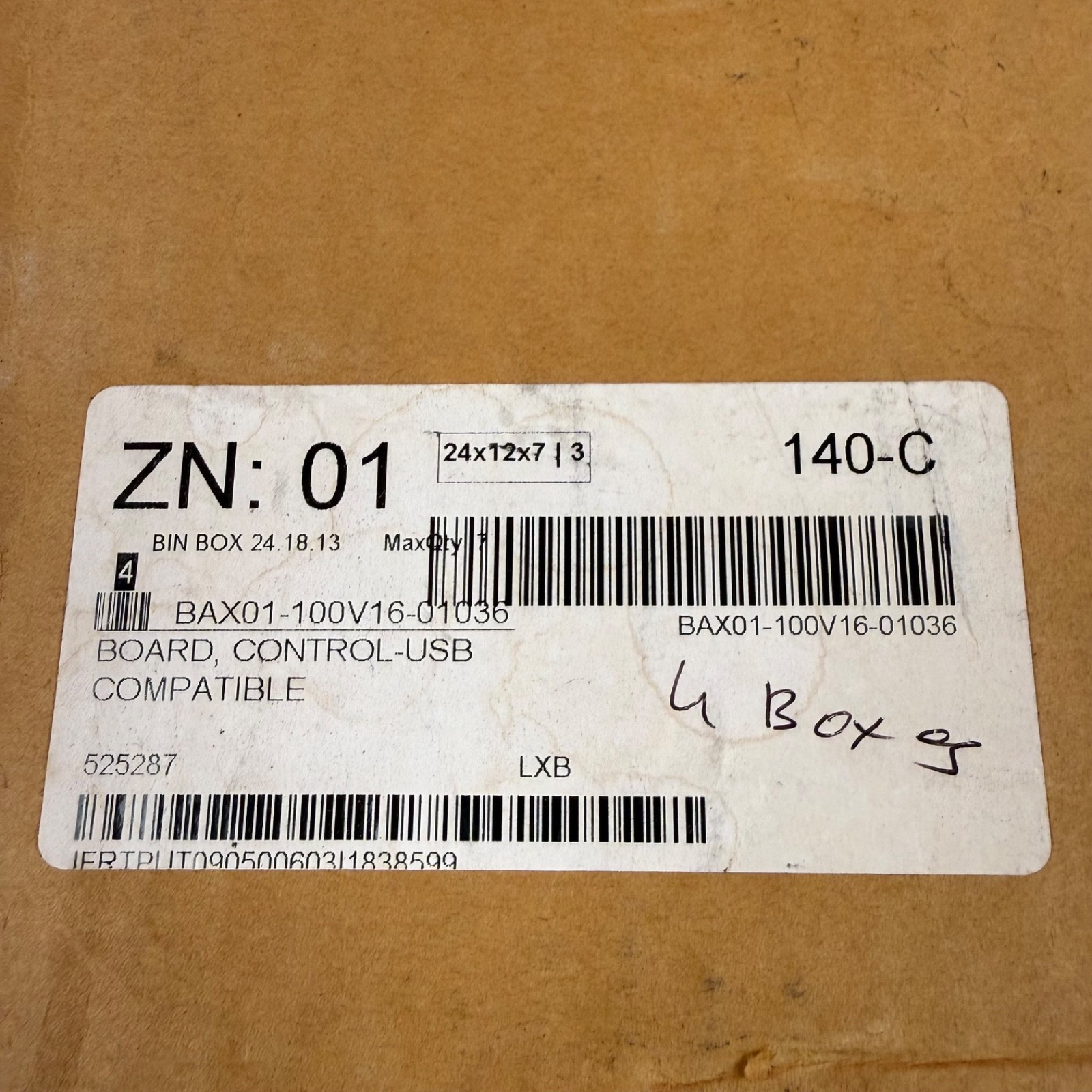 NEW Baxter 01-100V16-01036 Control Board Panel for Oven HBA2G, OV310E, OV310G