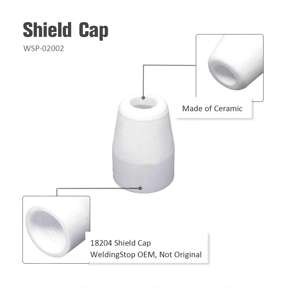 1set Plasma Electrode Tip XT Shield Cup Ring Kit 0.96mm For ES AB PCM-500i 50pcs