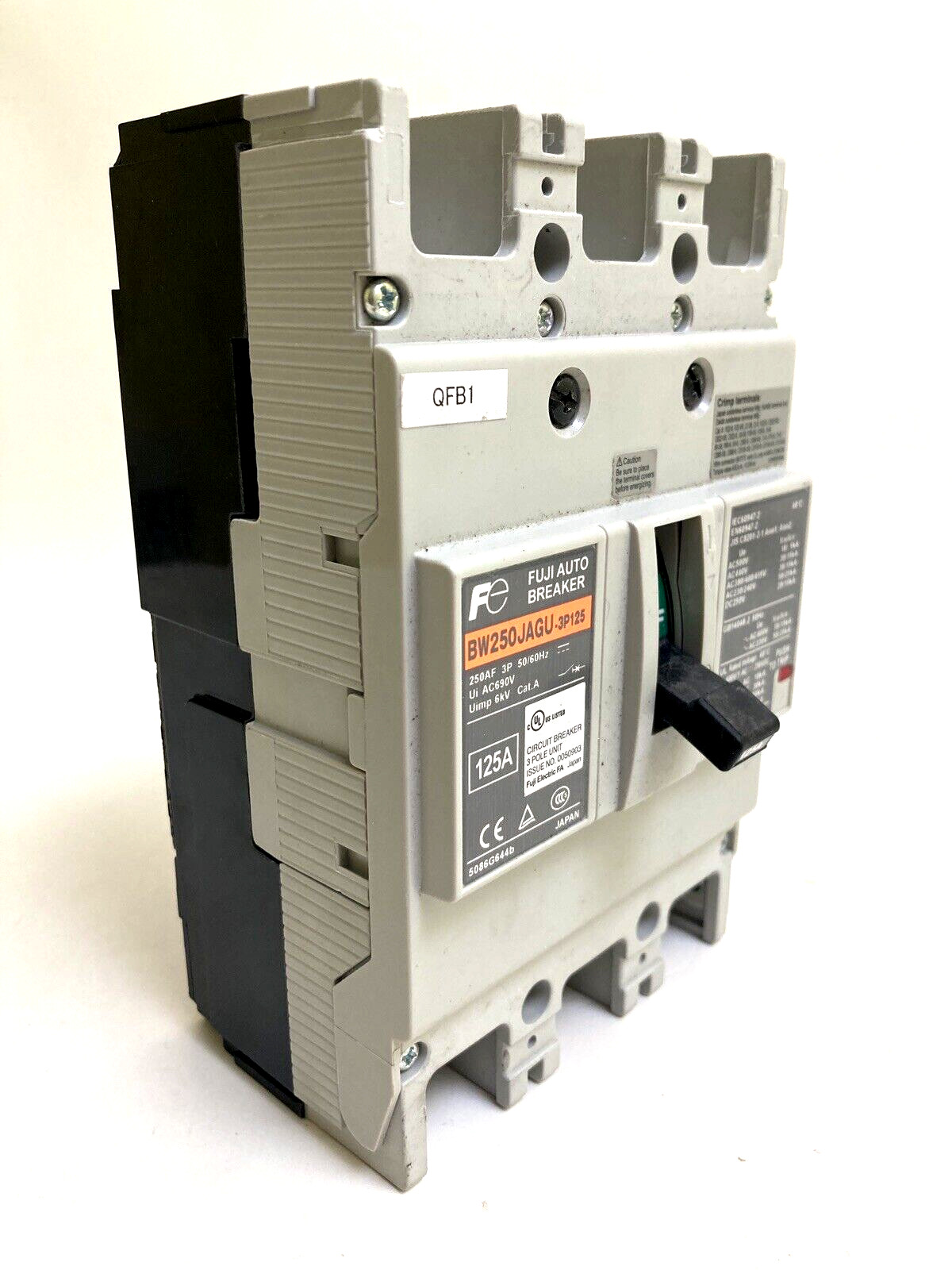 FUJI ELECTRIC BW250JAGU-3P125 / BW250JAGU3P125 (NEW TAKE OUT) FAST SHIPPING!
