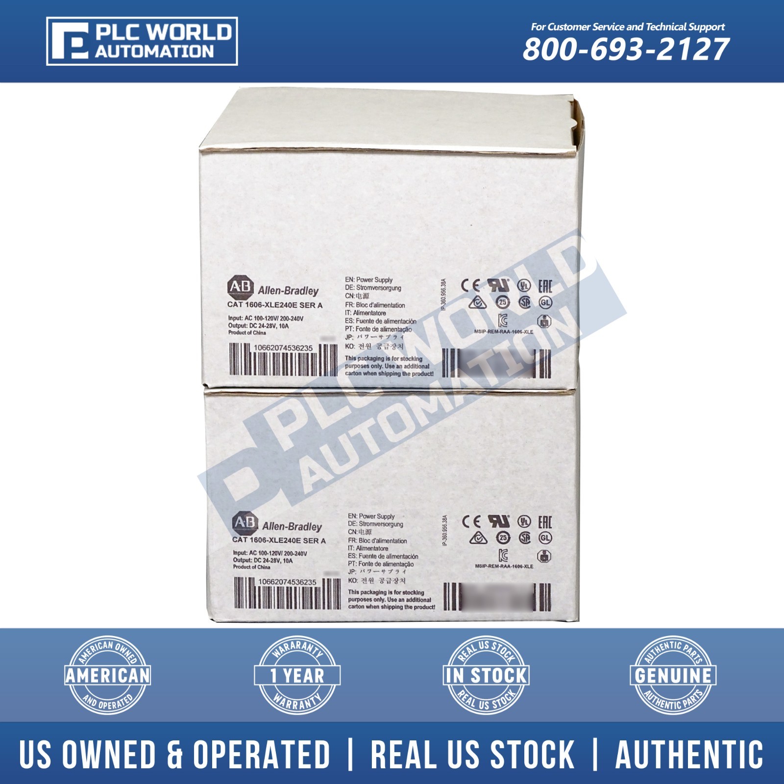 Allen Bradley 1606-XLE240E /B Power Supply Brand New