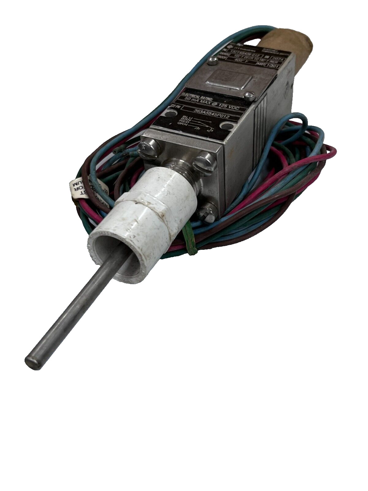 ITT Neo-Dyn 132T Series 132T4S426-012 Temperature Control Switch set @ 175°F dec
