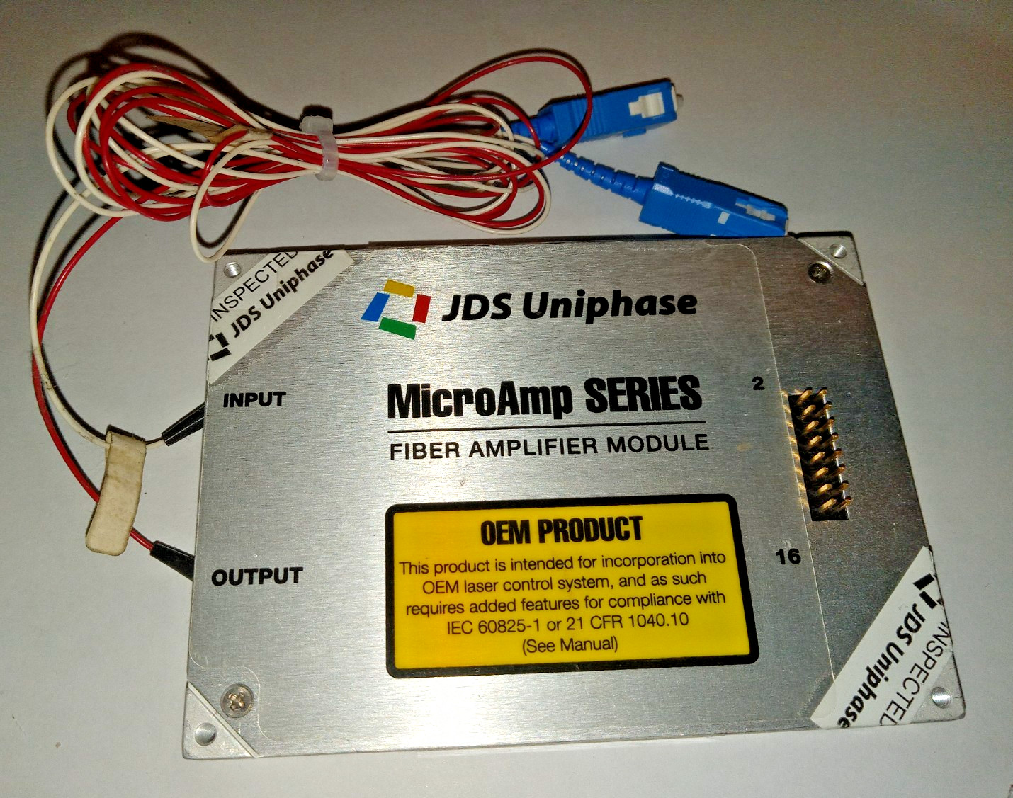 JDS Uniphase MICROAMP SERIES FIBER AMPLIFIER MODULE MODEL SDL-MAC1-1