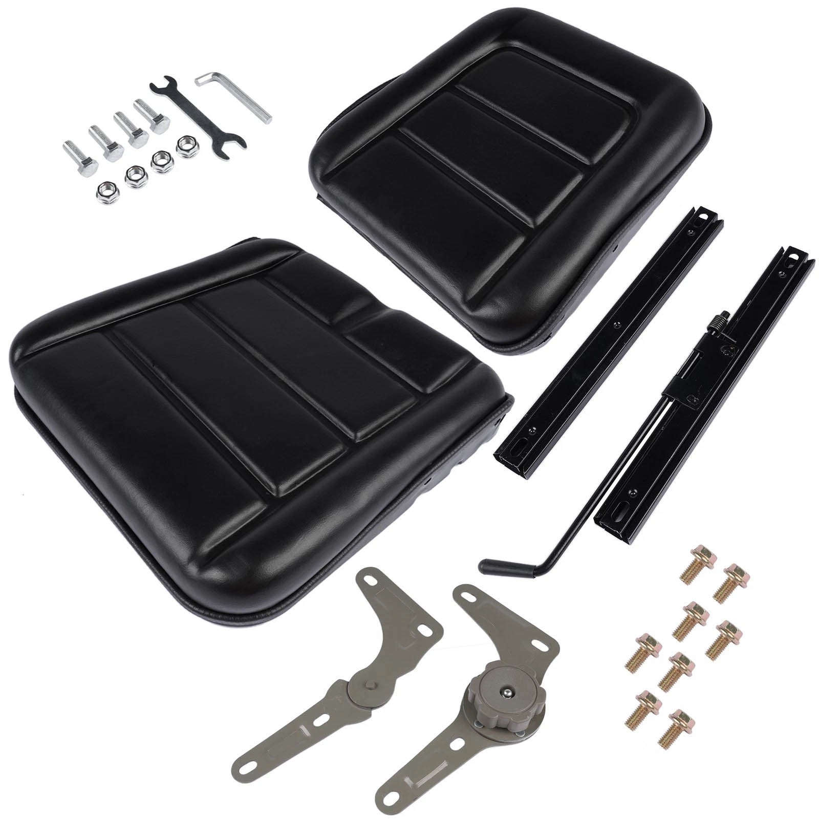 Adjustable Backrest Lawn Mower Tractor Seat Forklift Excavator Seat Universal