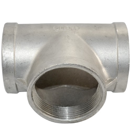 2″ 2 inch NPT Tee T 3 way Female Threaded Pipe Fitting Stainless Steel SS 304
