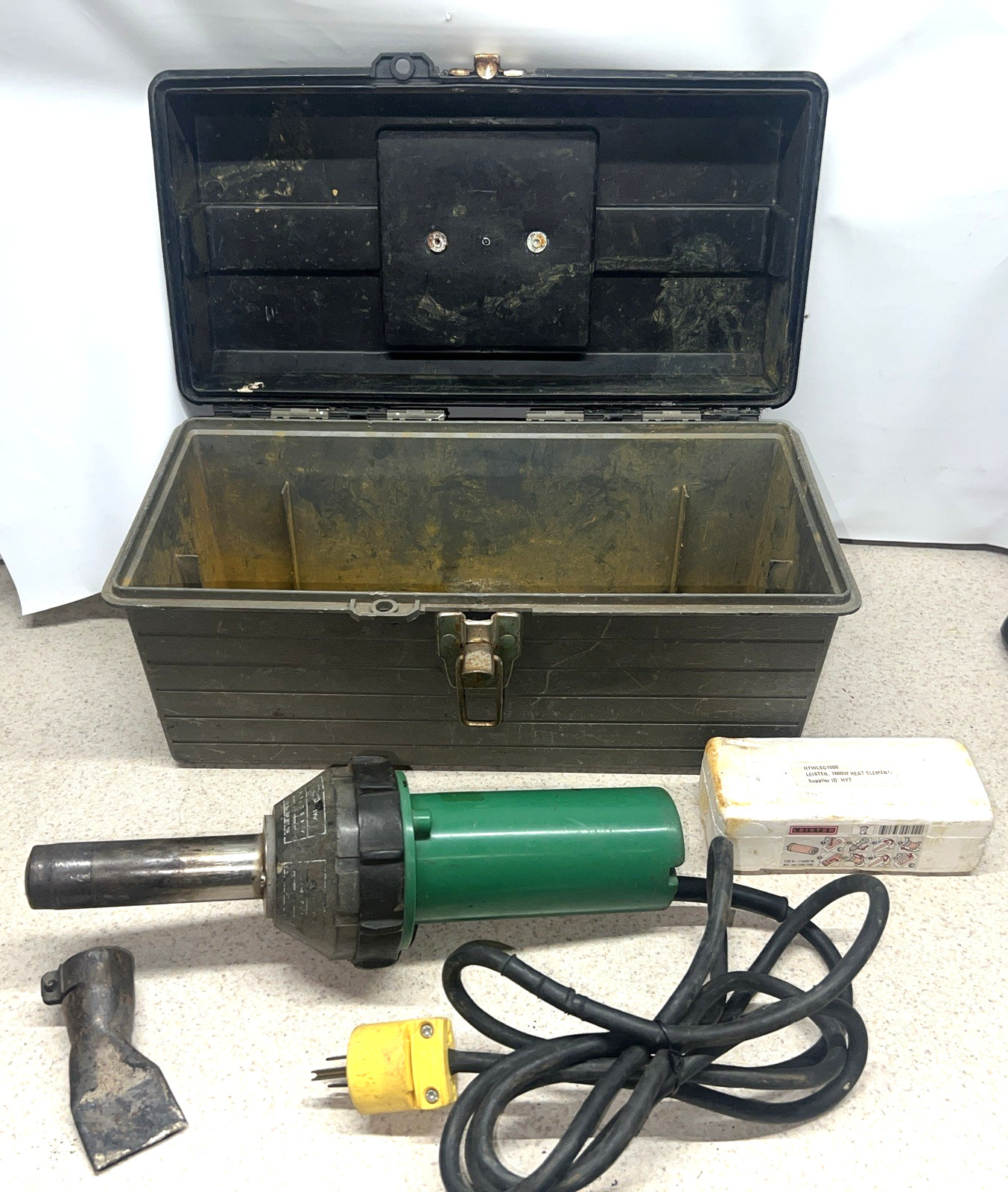 Leister Triac S Electric Corded 1600W Hot Air Tool Heat Gun 120V w/case Tested
