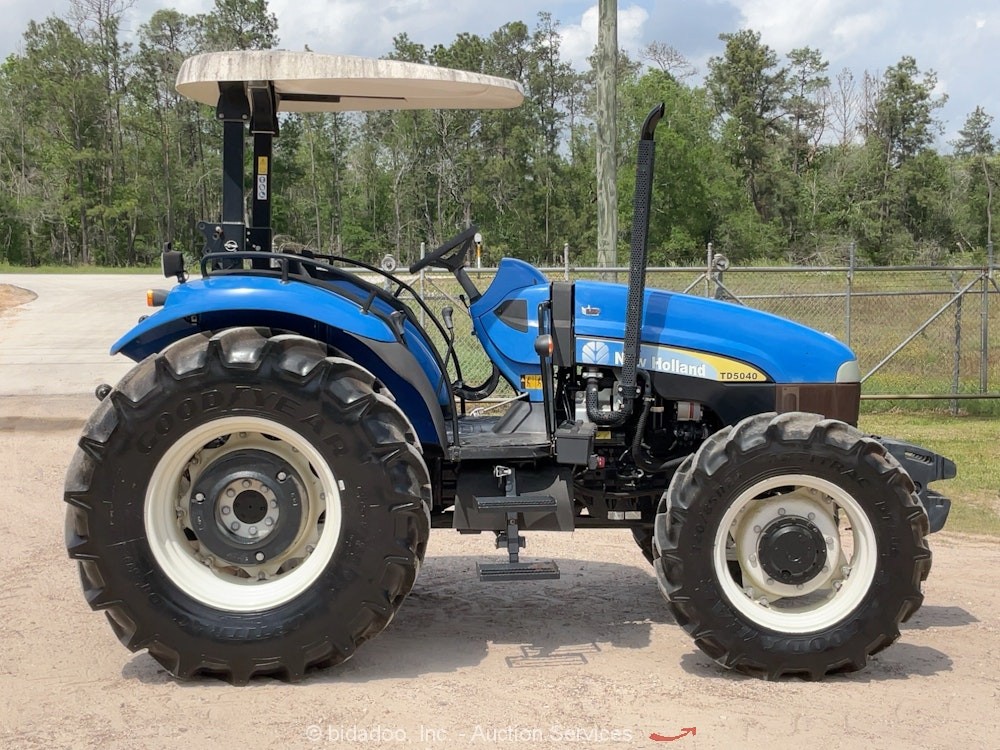 2013 New Holland TD5040 4WD Diesel Tractor MFWD Utility Ag Farm 88HP PTO bidadoo