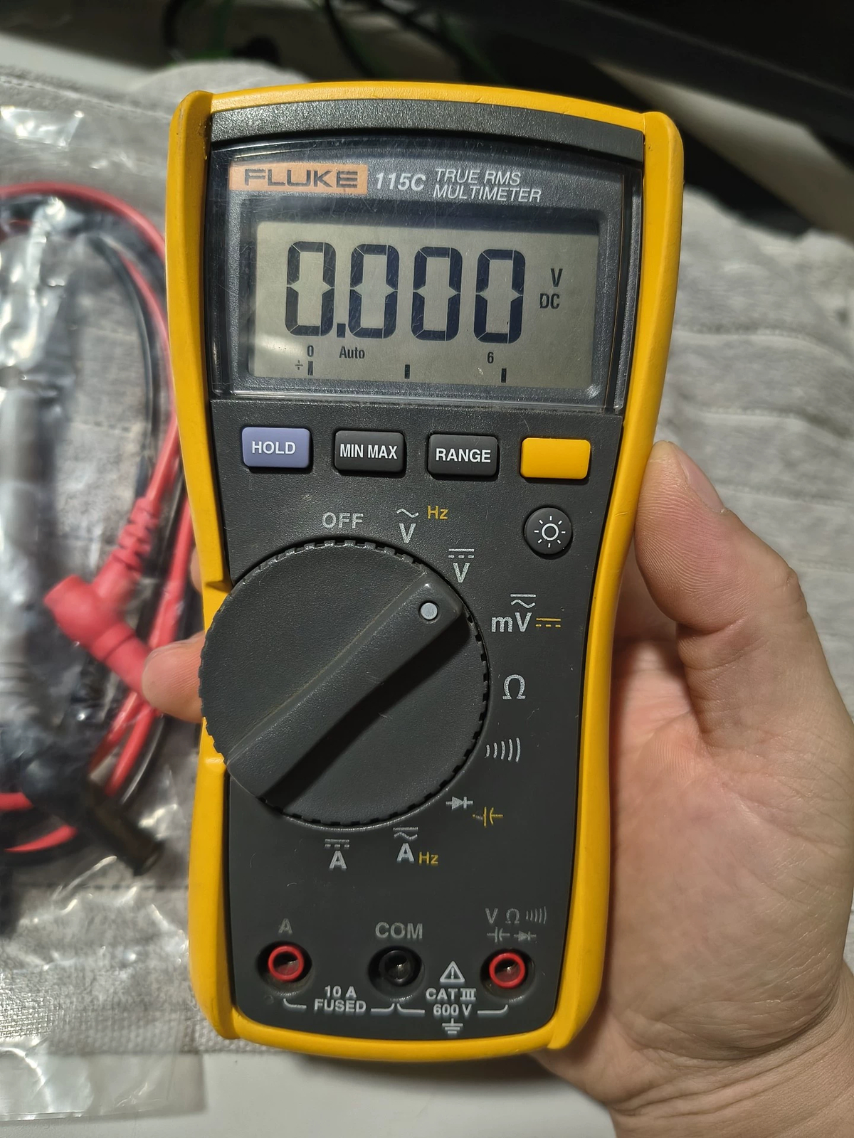 Fluke 115C True RMS Multimeter Voltmeter 600V used#L#dmm