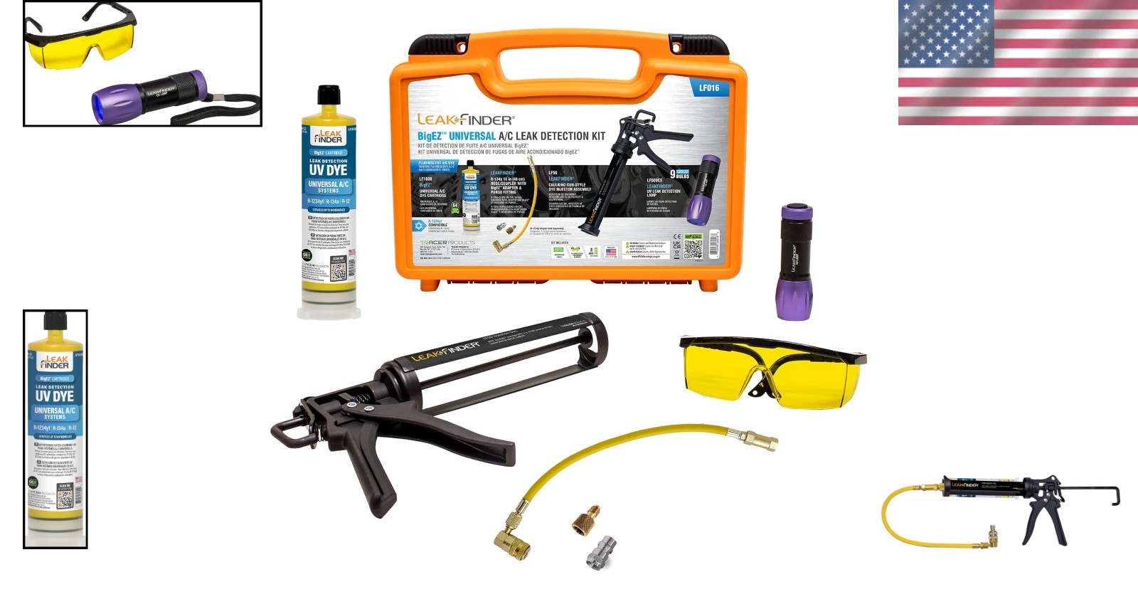 BIGEZ 8oz AC Refrigerant Leak Detection Kit: Efficient Solutions for Mechanics