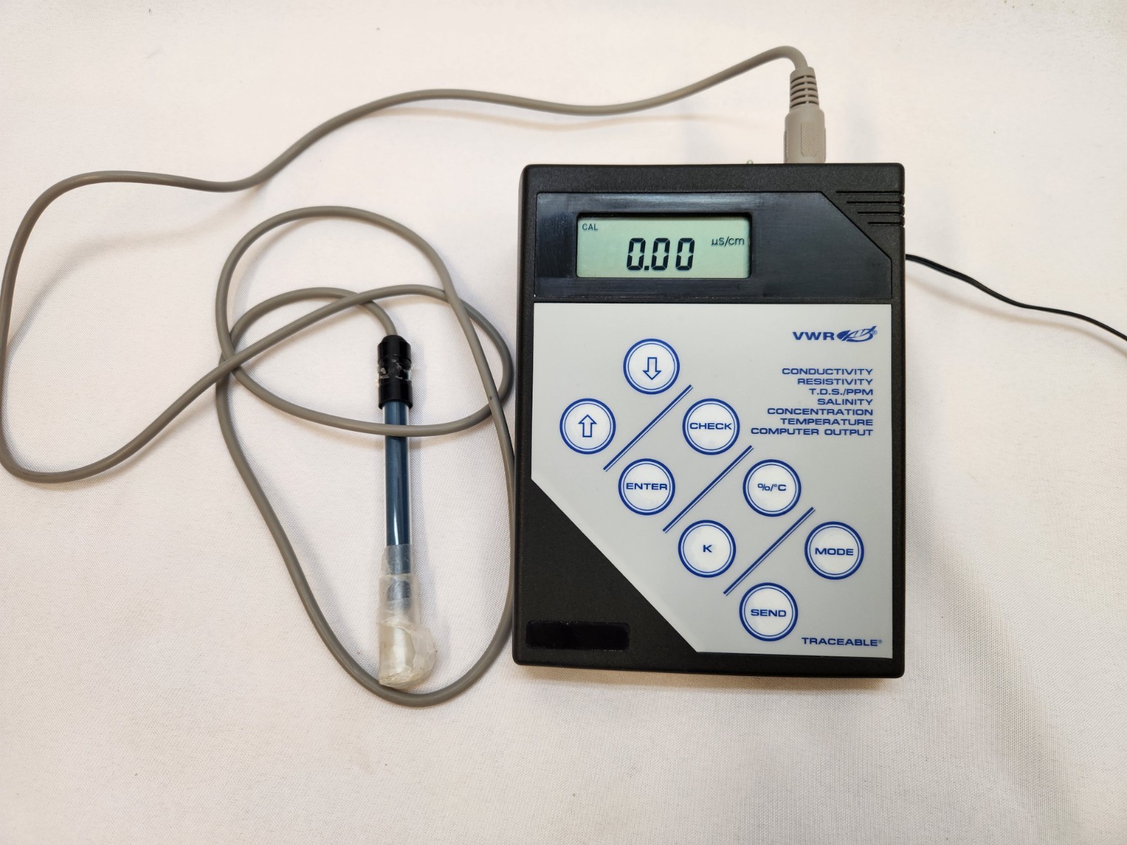 VWR 61161-362 Multi-function Meter, RS232 output, with AC adapter