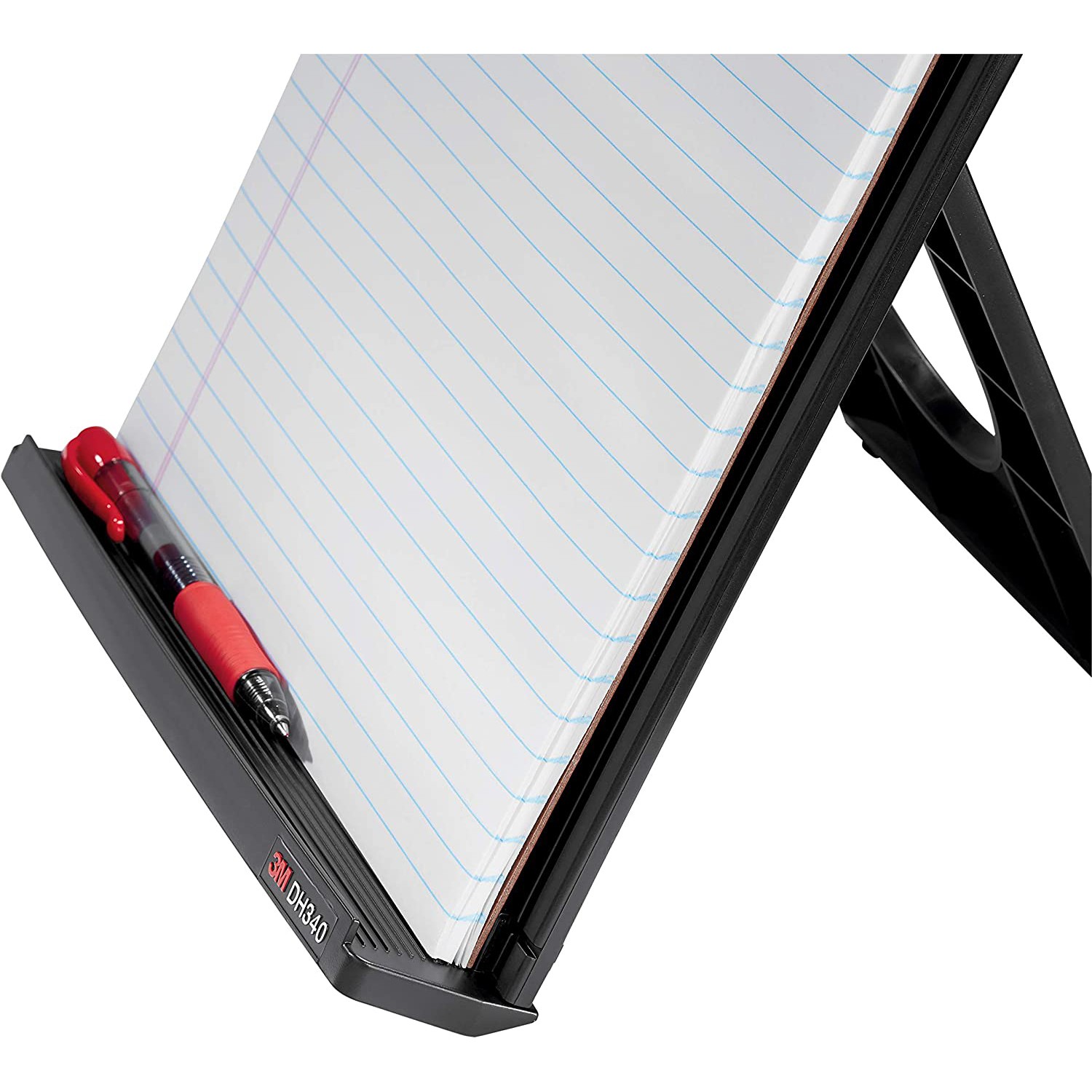3M Desktop Document Holder (DH340MB): 3.375 in. x 12.0 in. / up to 150 sheets (B