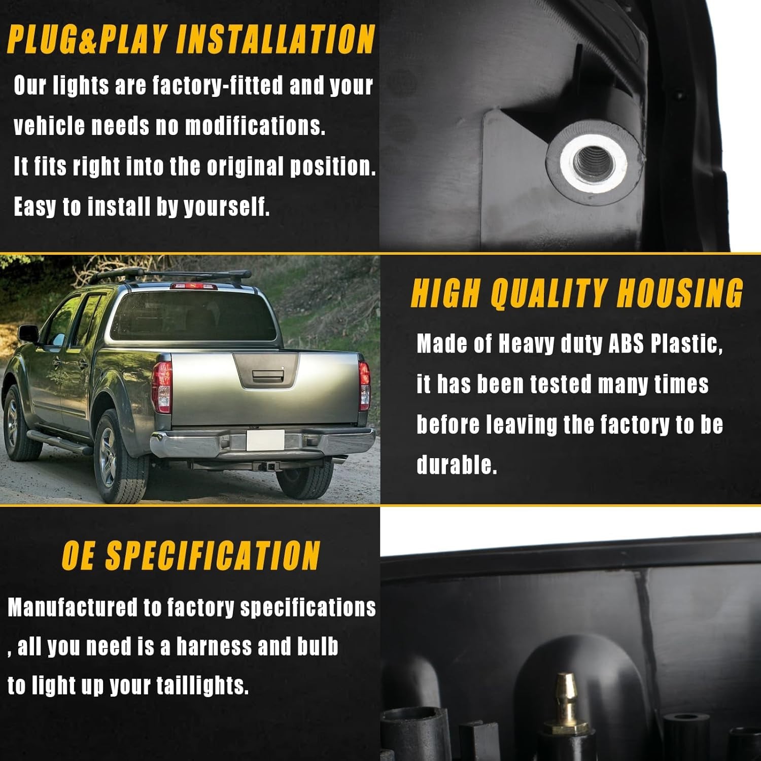 Right Tail Light Compatible With 2005-2021 Nissan Frontier, Suzuki Equator Rear