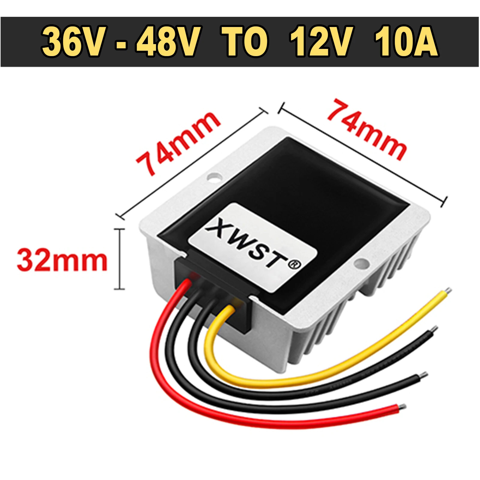 Metal DC DC Converter Power Step Down Buck Regulator Transformer Adapter 12-48V