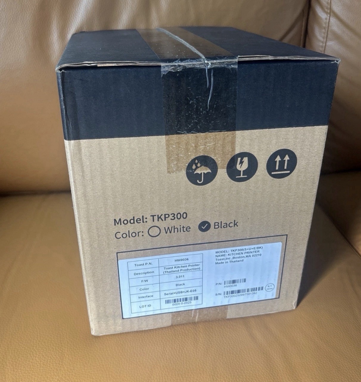 NEW &SEALED TOAST TKP300 POS Kitchen Receipt Printer, Serial, USB, JK, Ethernet