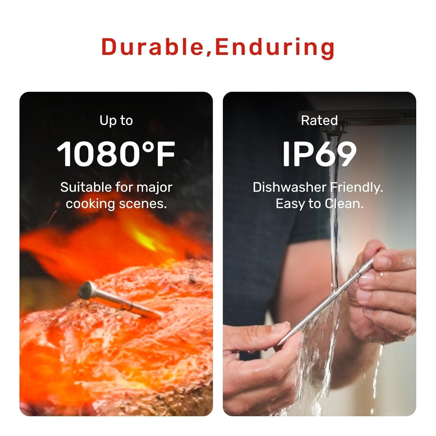 Wireless Bluetooth Meat Thermometer Digital, Smart AI Powered Cooking Thermom…